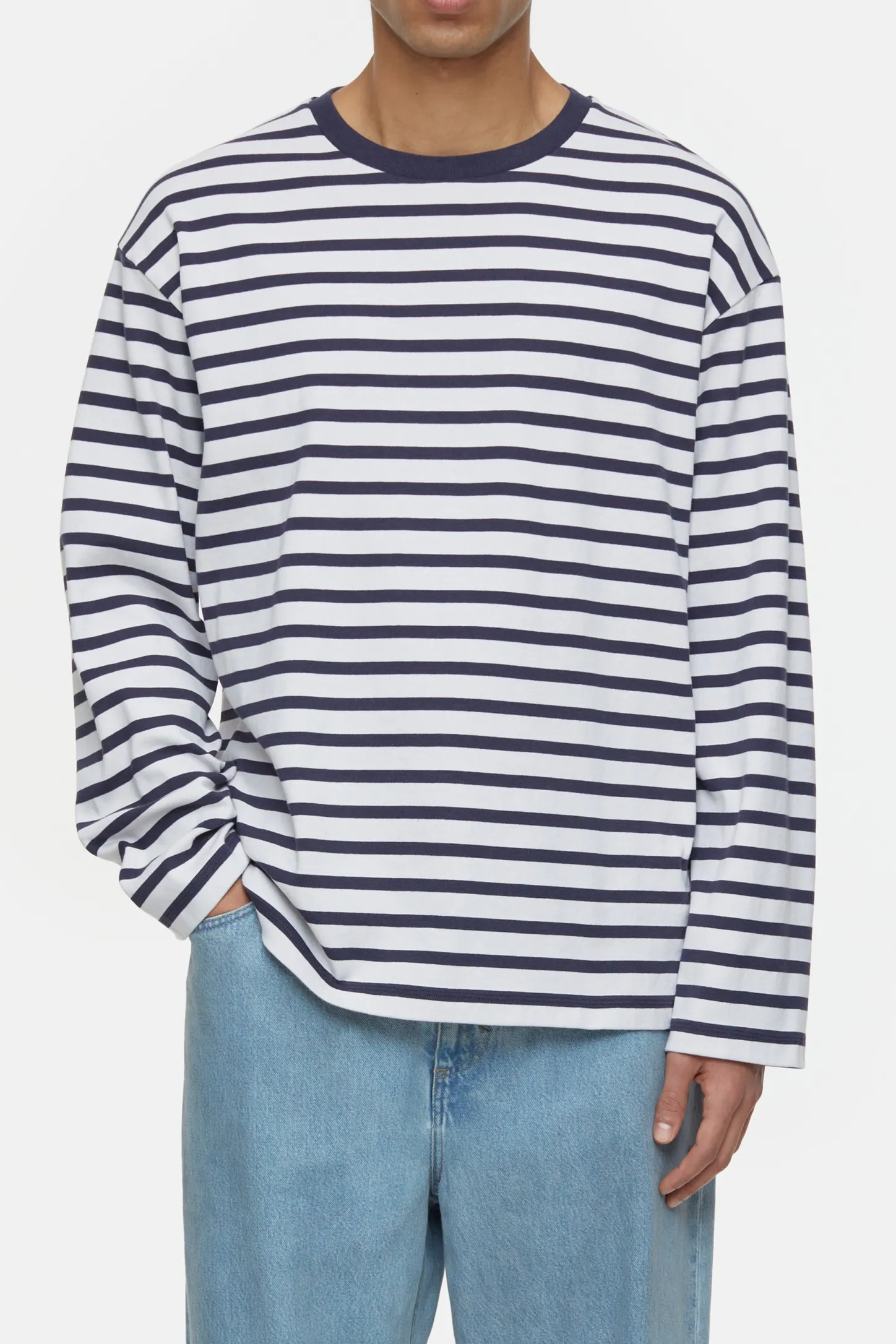 CLOSED T-Shirts>Gestreepte Lange Mouw Donkere Nacht