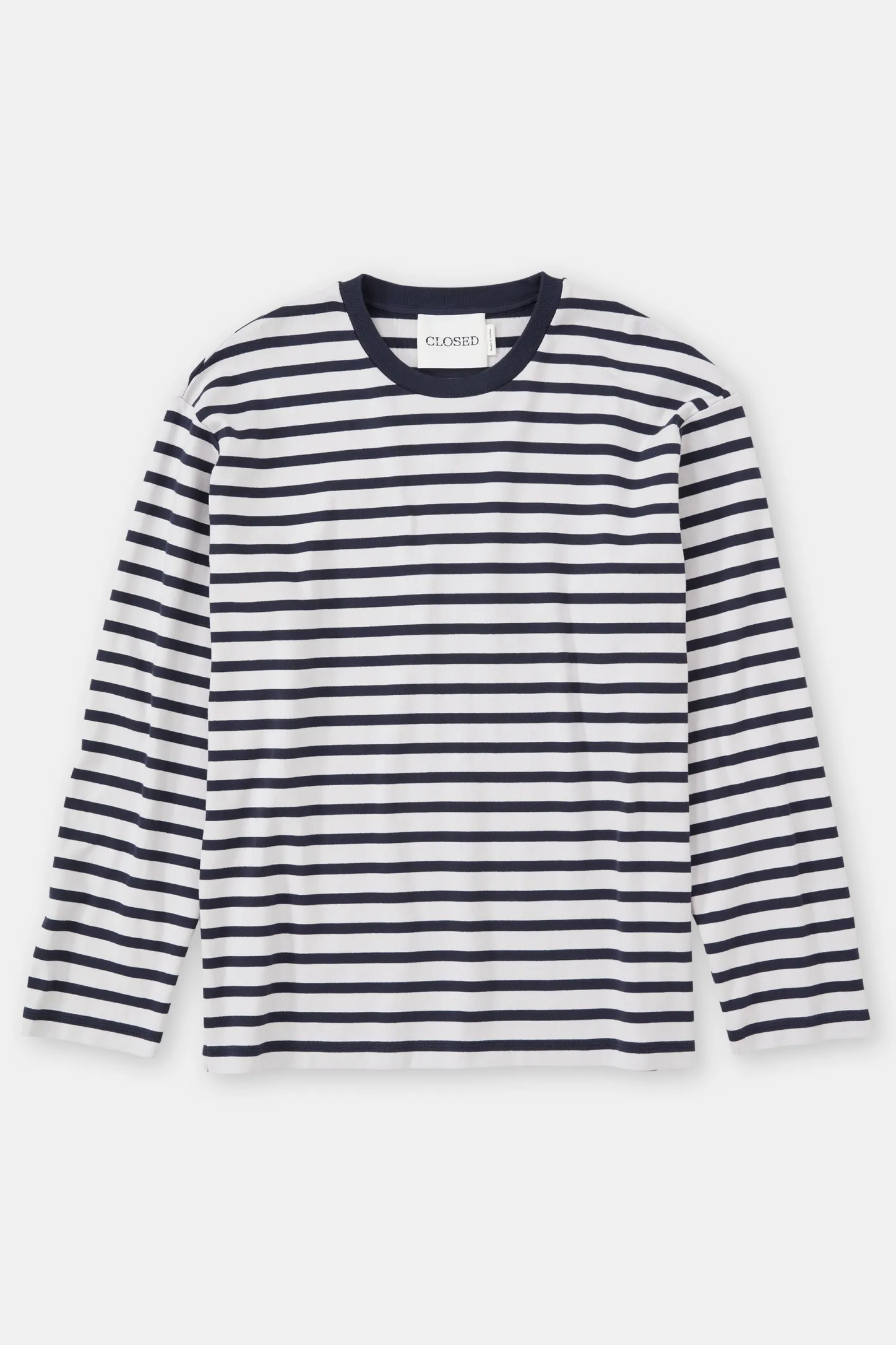 CLOSED T-Shirts>Gestreepte Lange Mouw Donkere Nacht