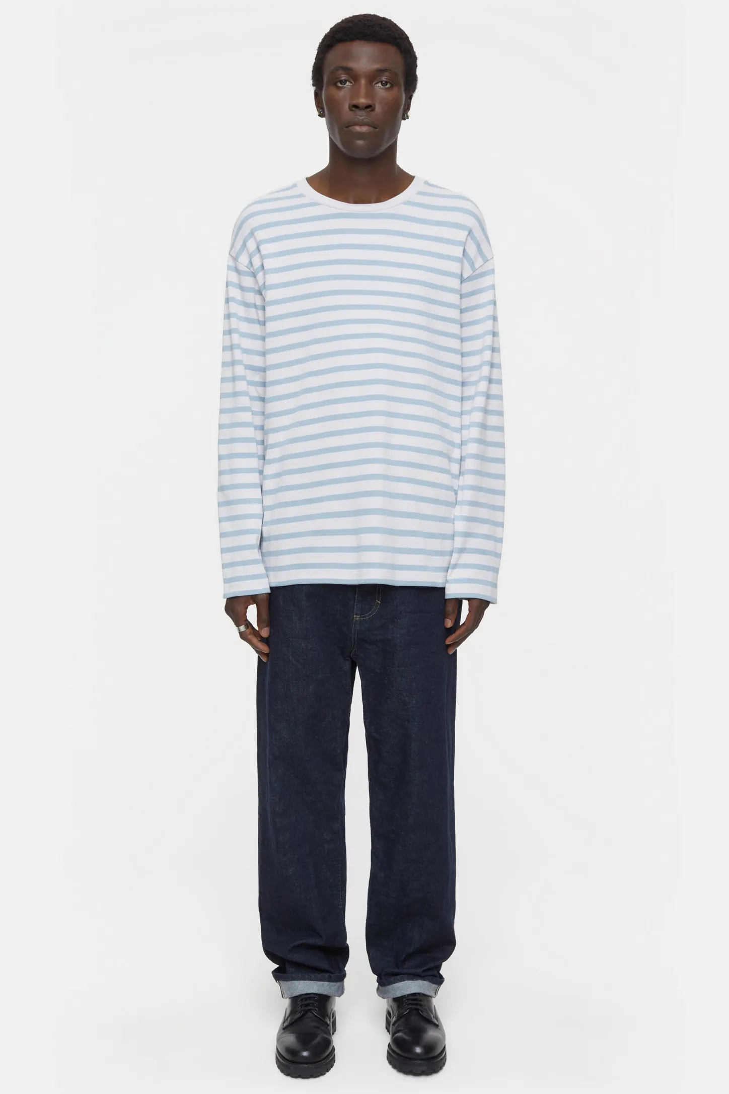CLOSED T-Shirts>Gestreepte Lange Mouw Columba Blauw