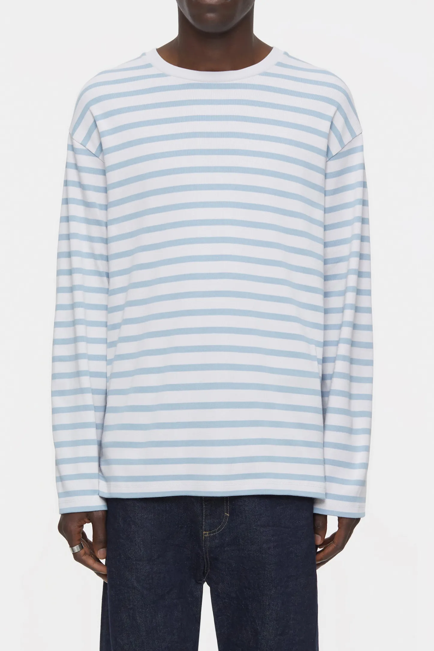 CLOSED T-Shirts>Gestreepte Lange Mouw Columba Blauw