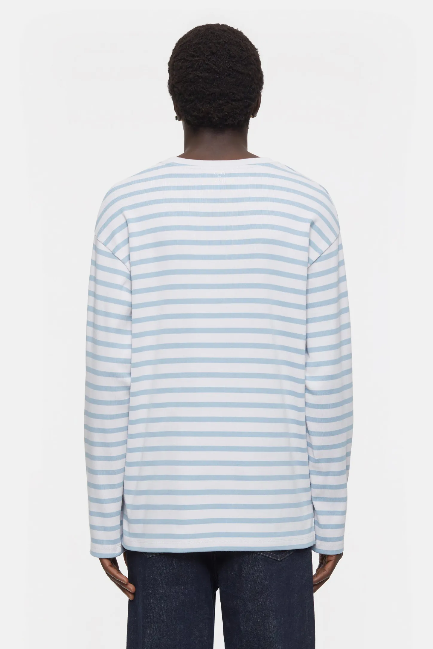 CLOSED T-Shirts>Gestreepte Lange Mouw Columba Blauw