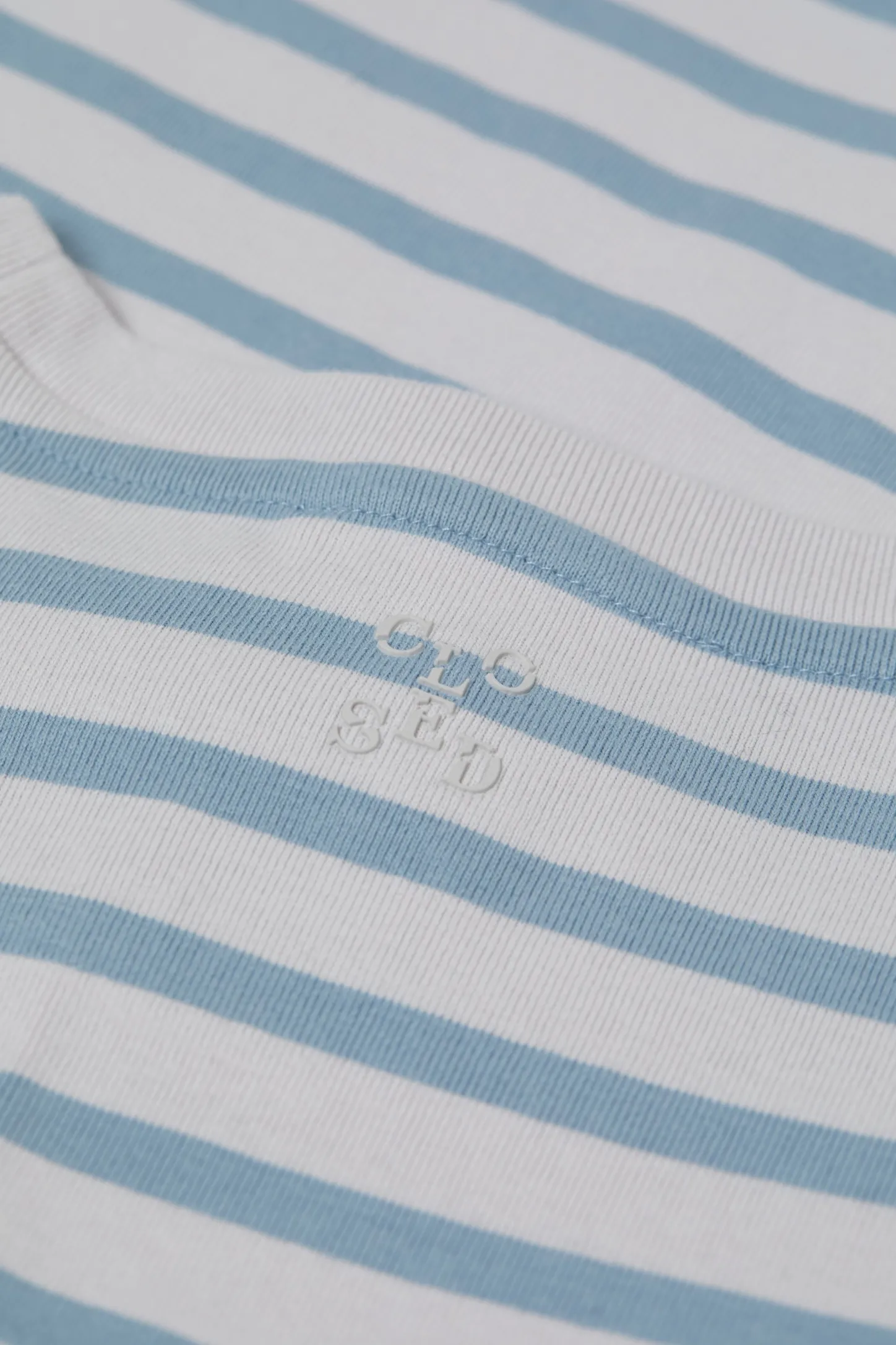 CLOSED T-Shirts>Gestreepte Lange Mouw Columba Blauw