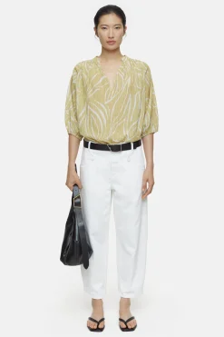 CLOSED Overhemden En Blouses>Gestructureerde Blouse Calamatta Geel