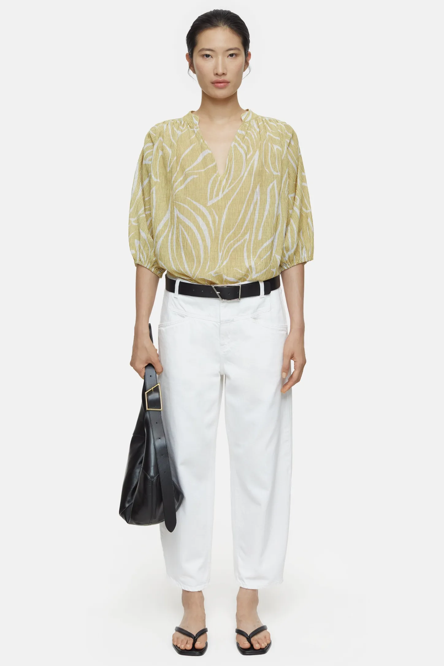 CLOSED Overhemden En Blouses>Gestructureerde Blouse Calamatta Geel