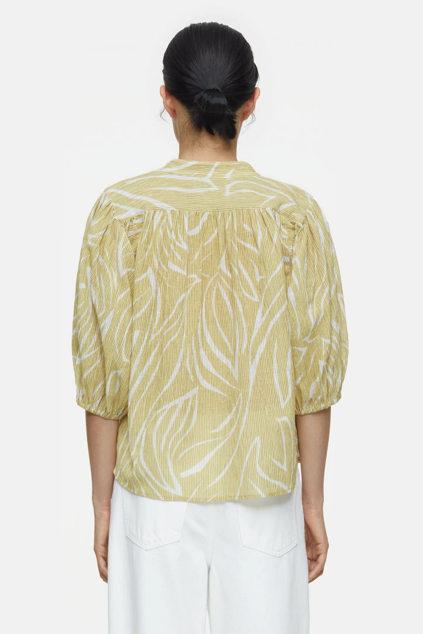 CLOSED Overhemden En Blouses>Gestructureerde Blouse Calamatta Geel