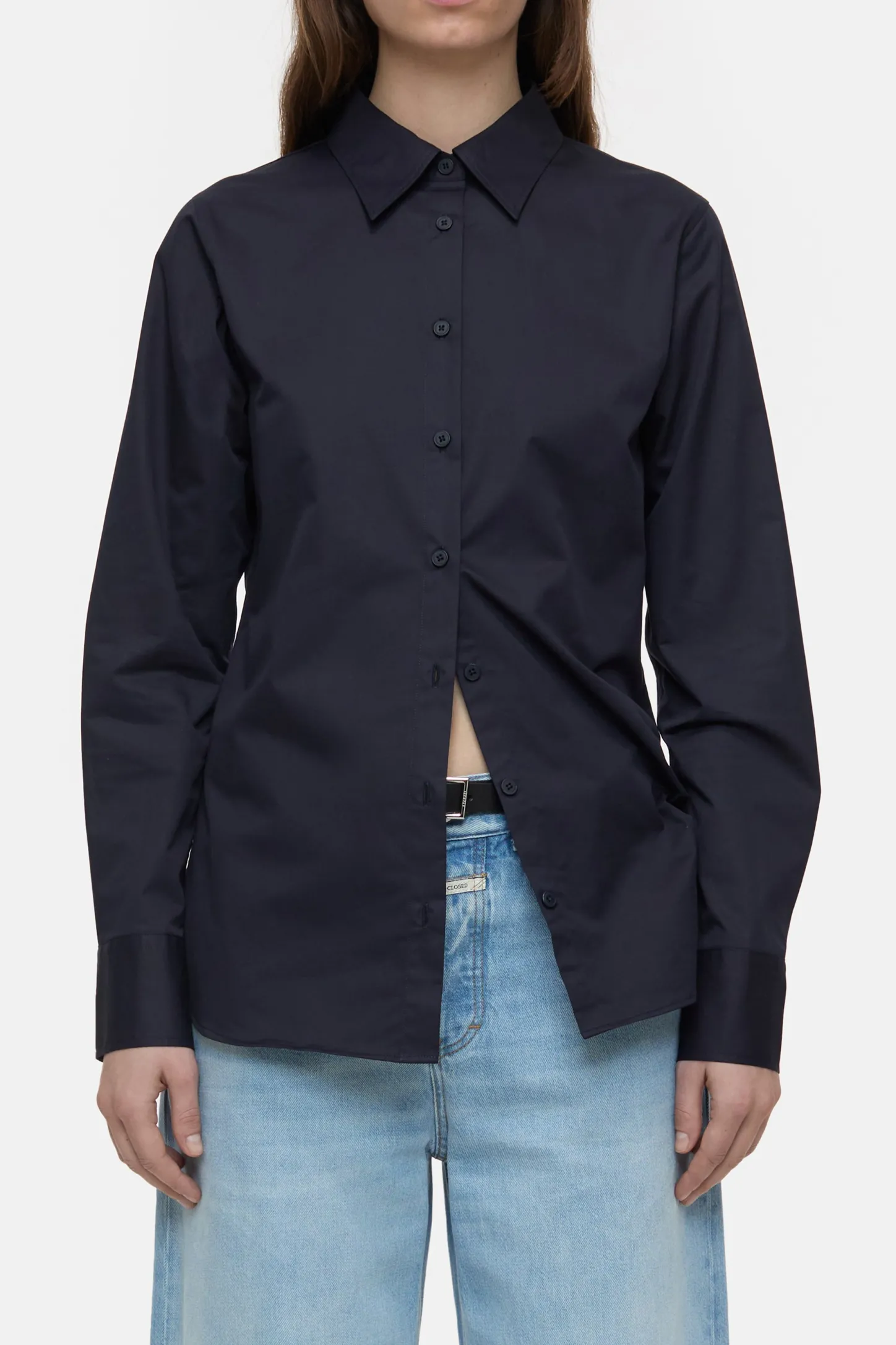 CLOSED Overhemden En Blouses>Getailleerde Blouse Donkere Nacht