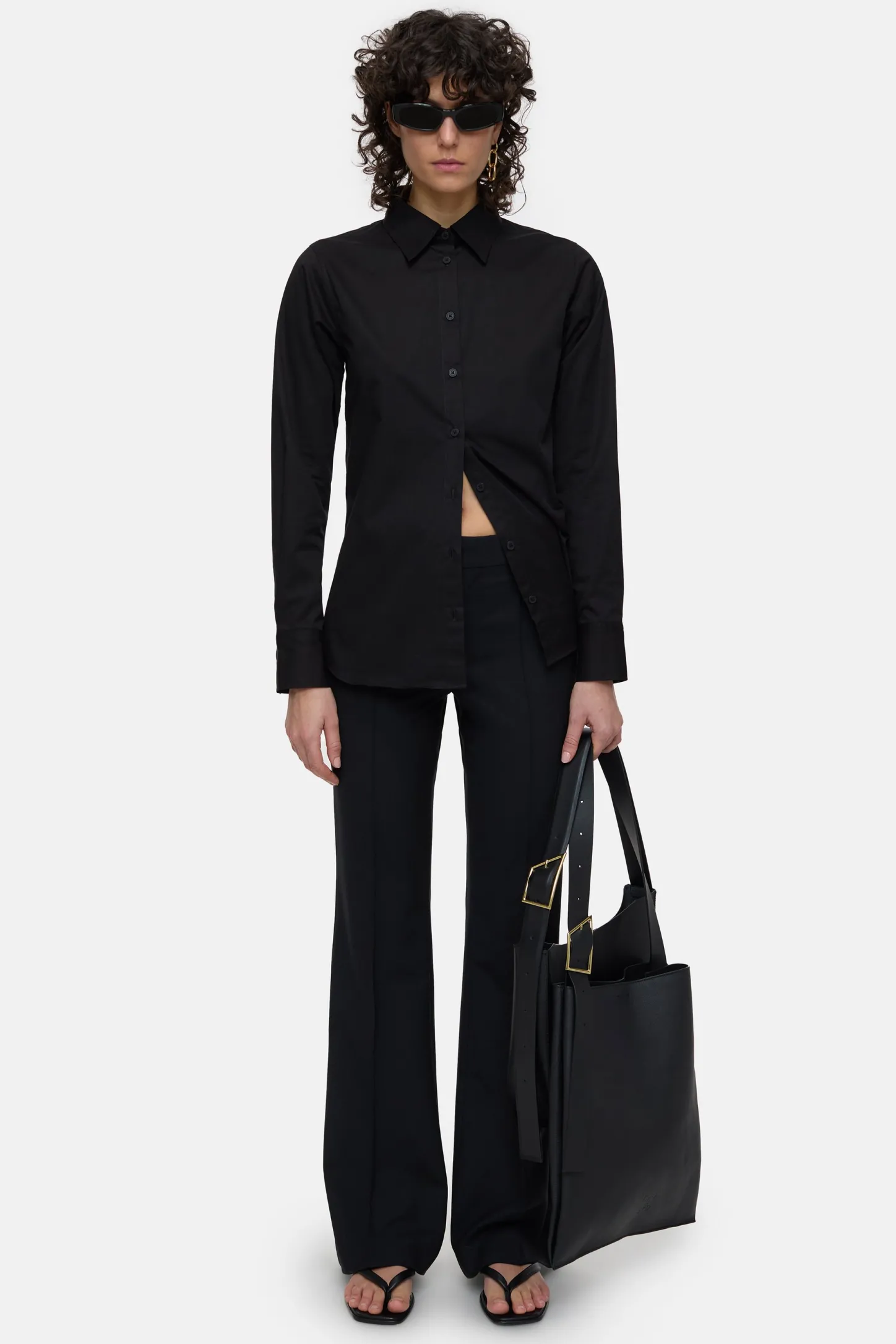 CLOSED Overhemden En Blouses>Getailleerde Blouse Zwart