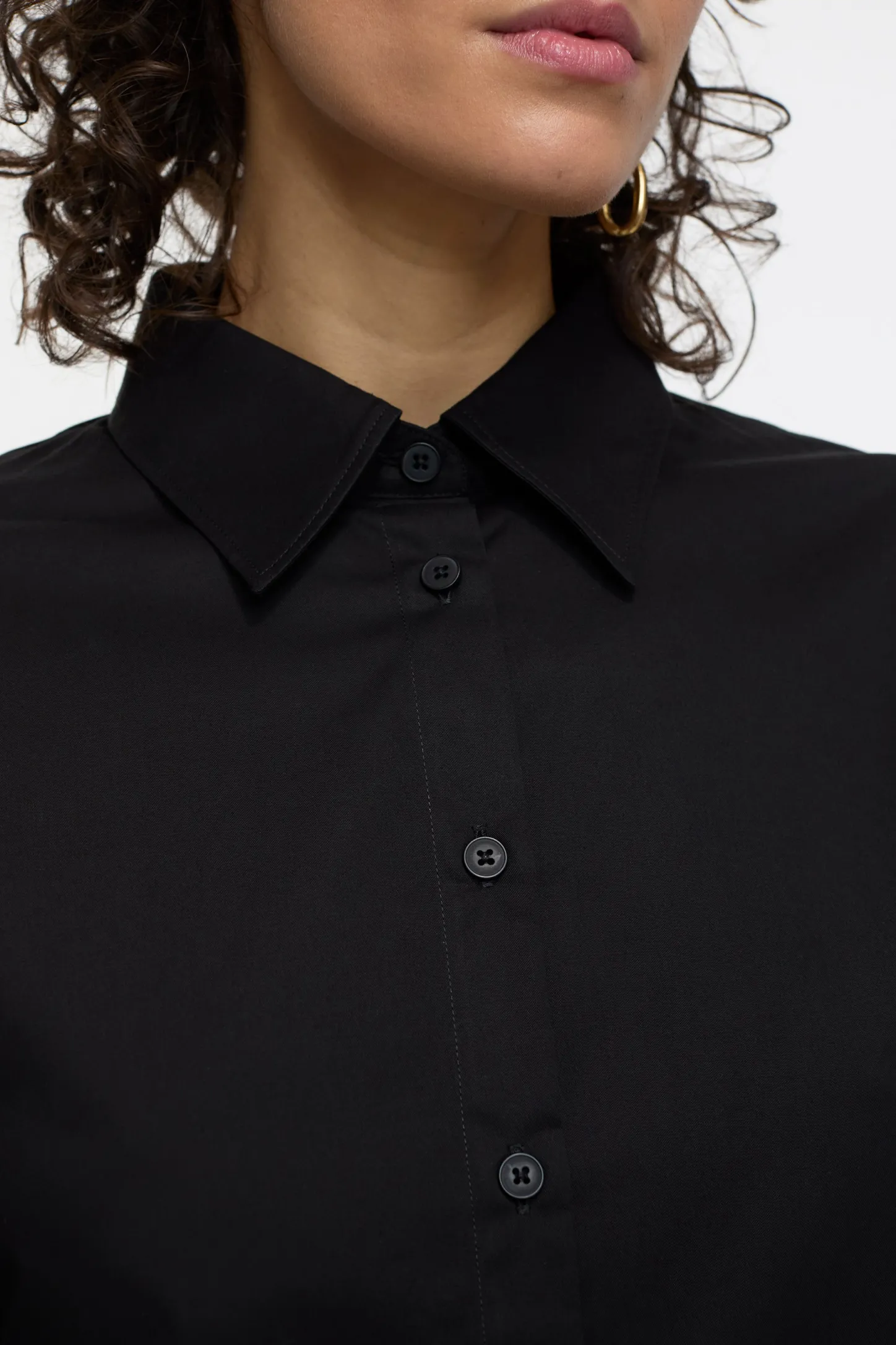 CLOSED Overhemden En Blouses>Getailleerde Blouse Zwart
