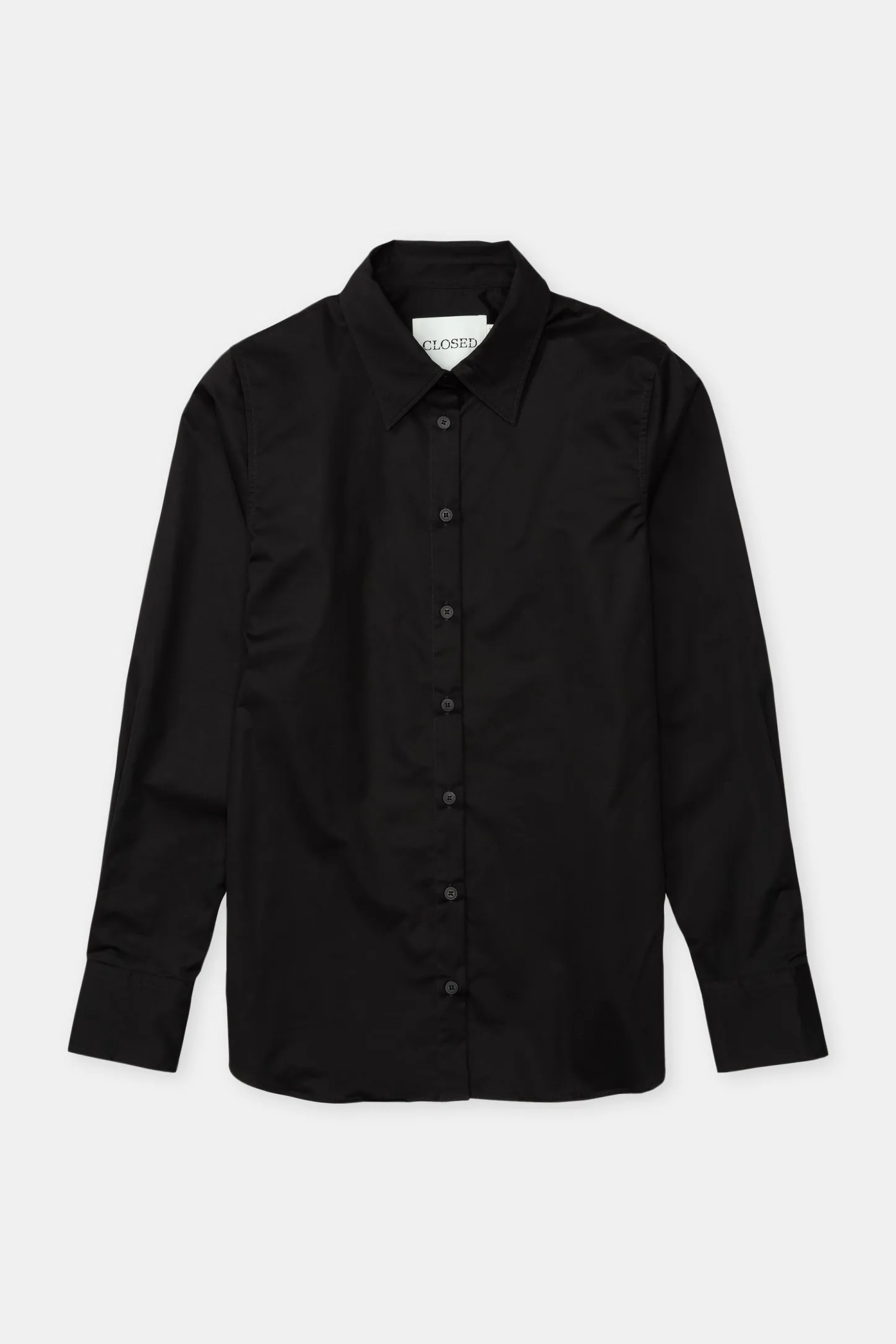 CLOSED Overhemden En Blouses>Getailleerde Blouse Zwart