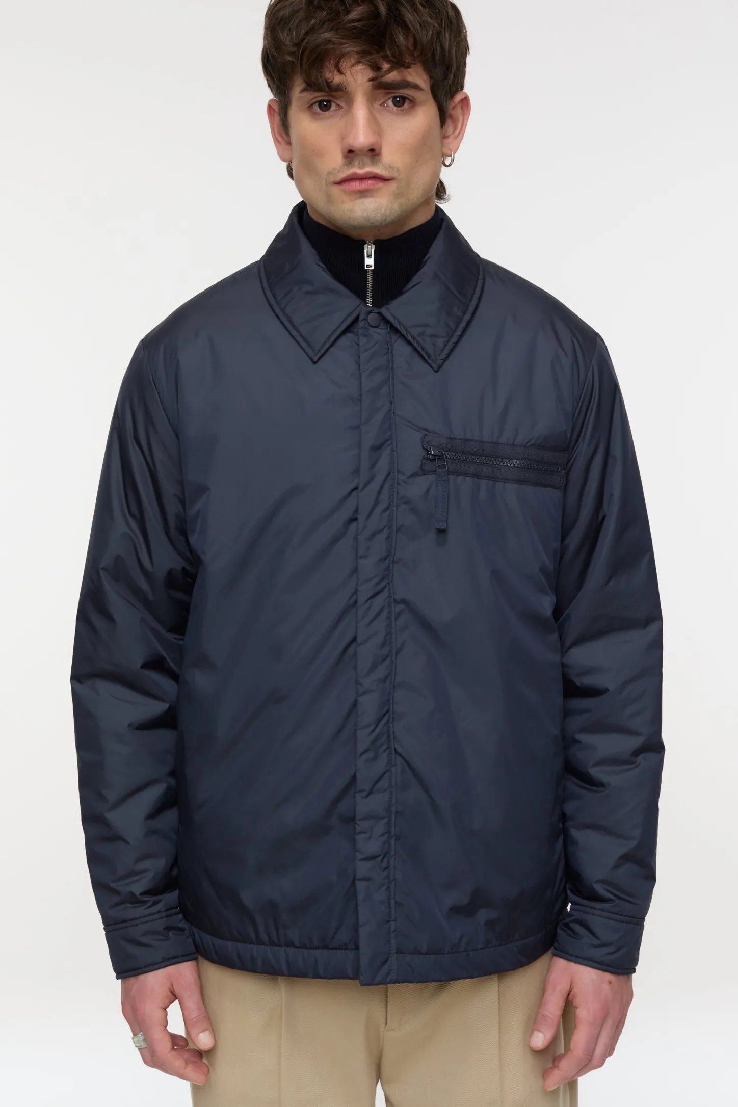 CLOSED Jassen En Jassen>Gewatteerd Overshirt Donkere Nacht