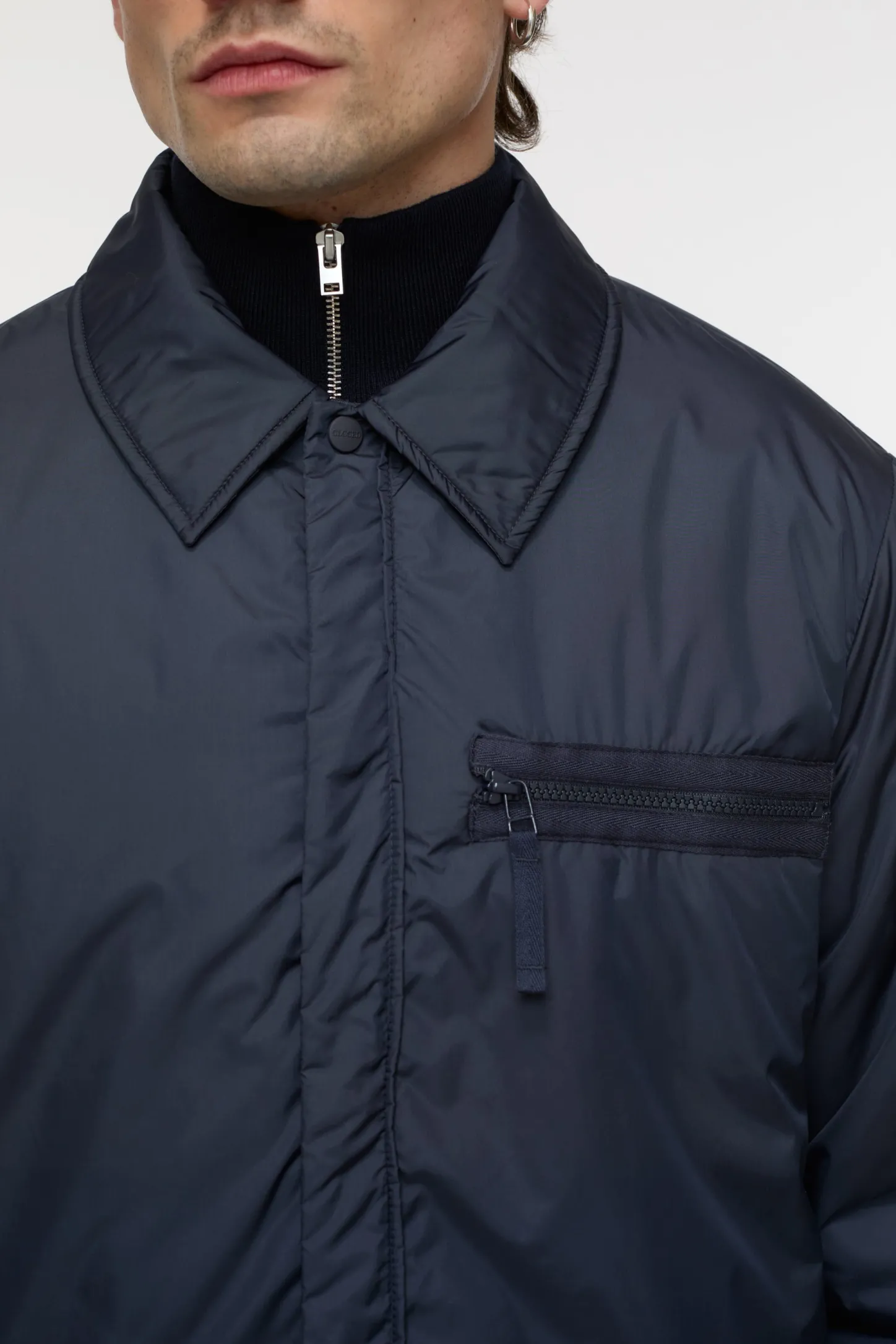 CLOSED Jassen En Jassen>Gewatteerd Overshirt Donkere Nacht