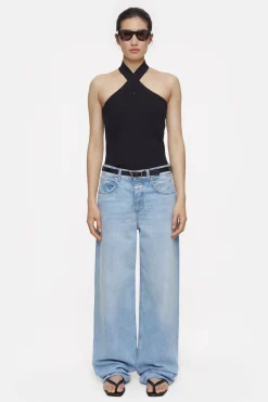 CLOSED T-Shirts>Halternek Topje Zwart