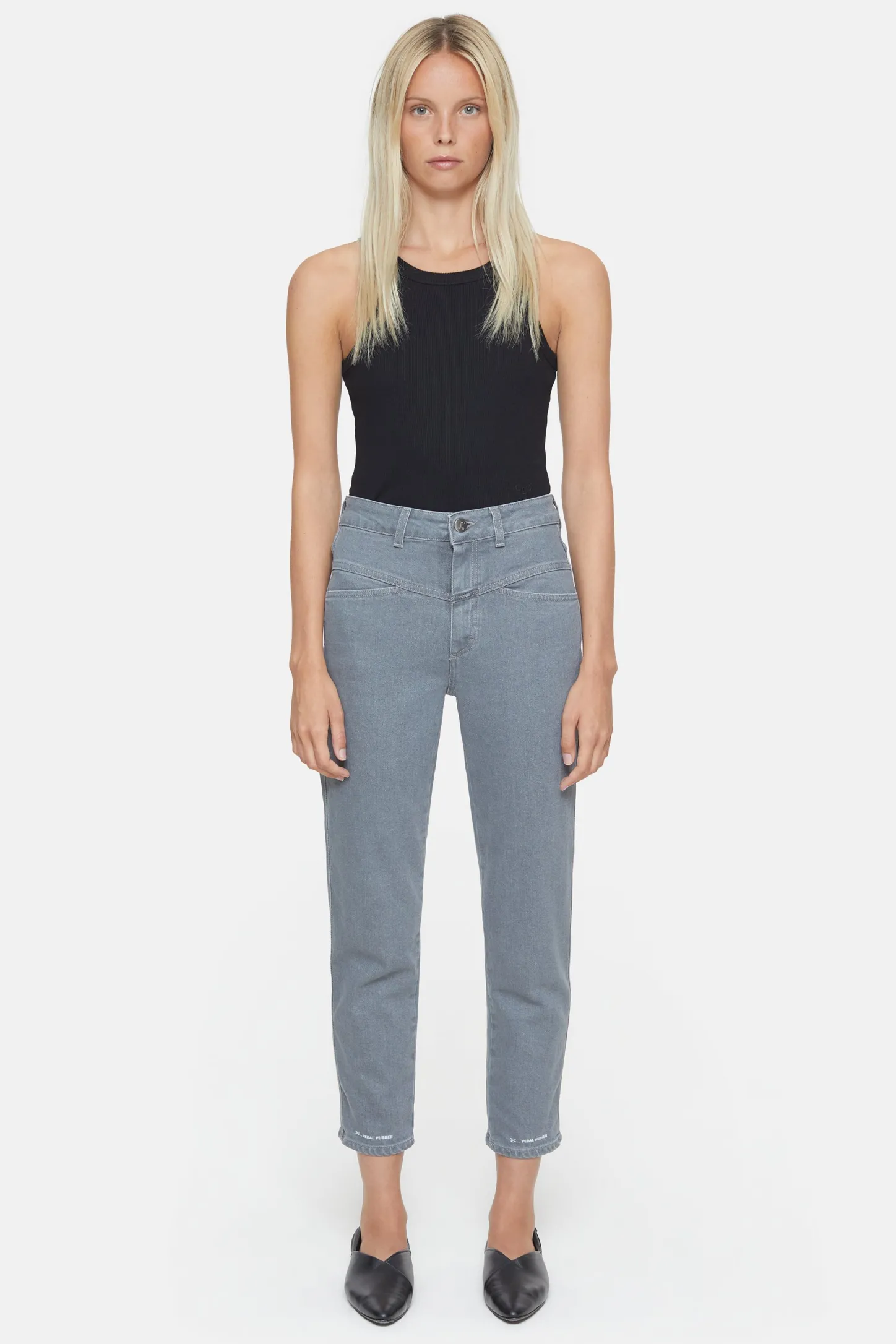 CLOSED Pedaal Duwer>Heritage Jeans - Stijlnaam Pedaalduwer Midden Grijs