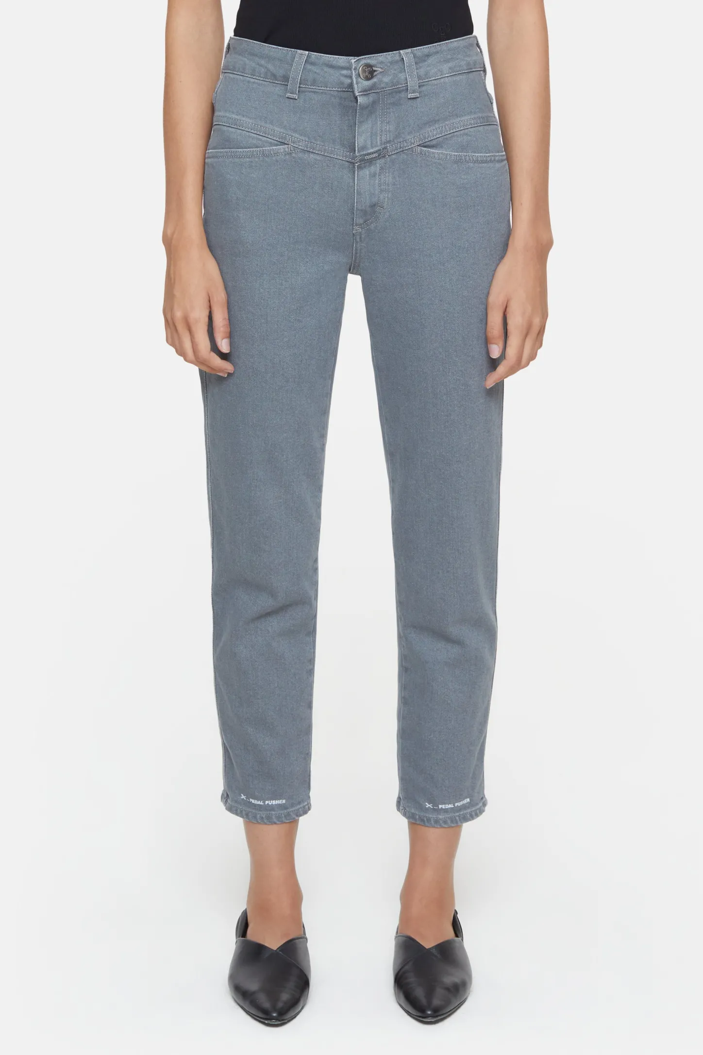 CLOSED Pedaal Duwer>Heritage Jeans - Stijlnaam Pedaalduwer Midden Grijs