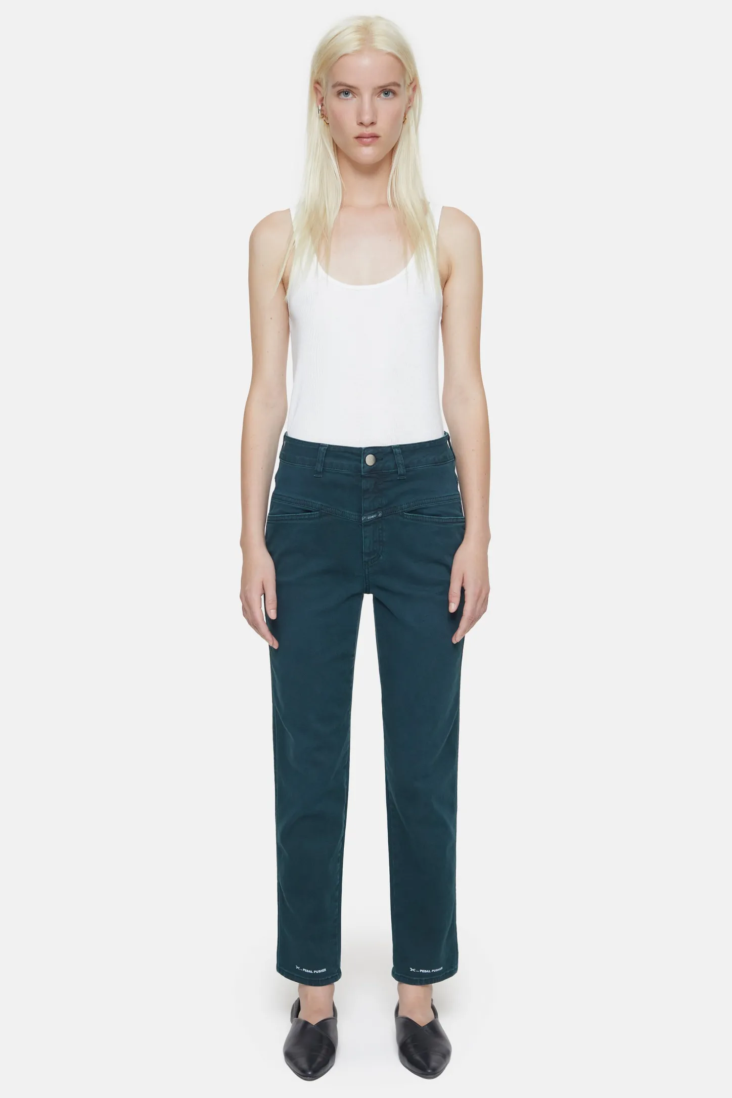 CLOSED Ontspannend>Heritage Jeans - Stijlnaam Pedaalduwer Varen Groen