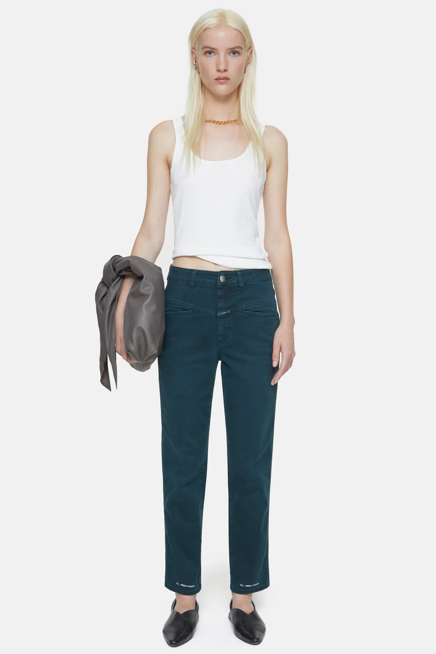 CLOSED Ontspannend>Heritage Jeans - Stijlnaam Pedaalduwer Varen Groen
