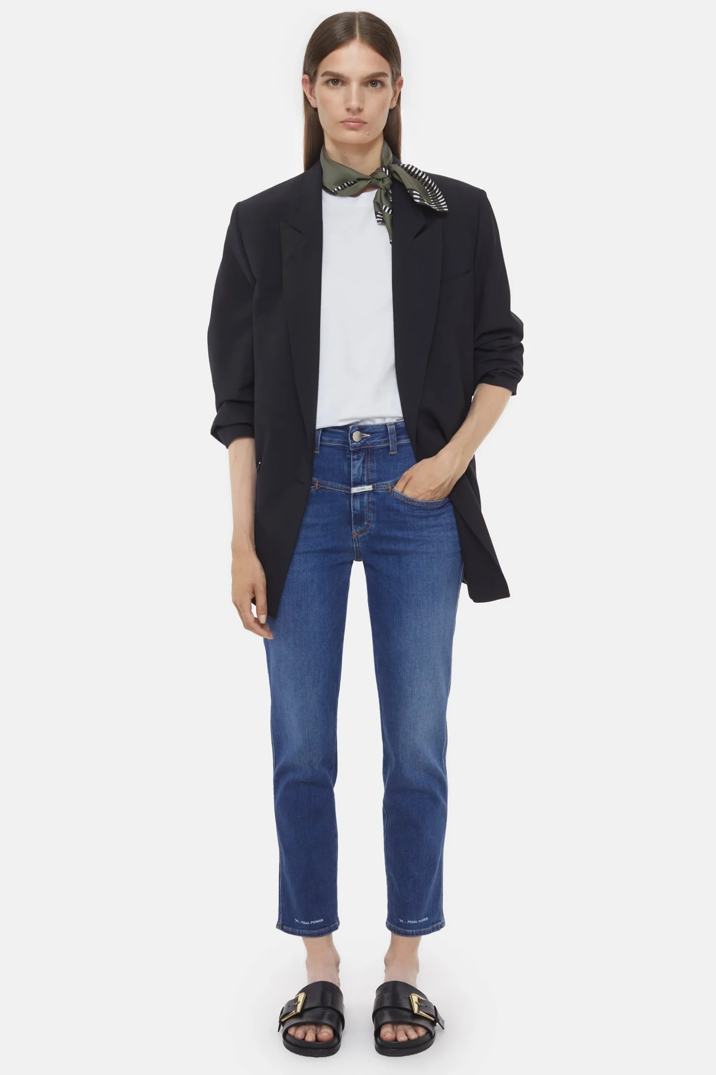 CLOSED X-Pocket-Familie>Heritage Jeans - Stijlnaam Pedaalduwer Midden Blauw