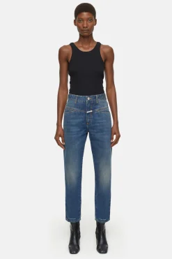 CLOSED X-Pocket-Familie>Heritage Jeans - Stijlnaam Pedaalduwer Midden Blauw