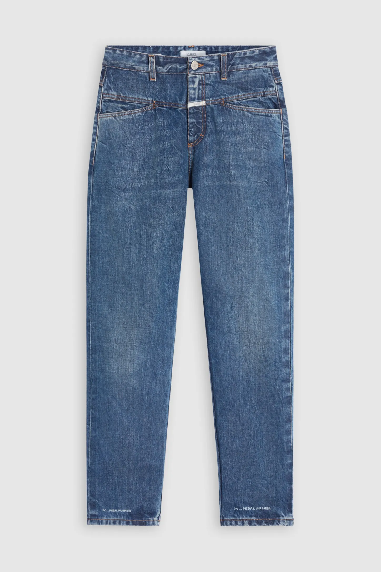 CLOSED X-Pocket-Familie>Heritage Jeans - Stijlnaam Pedaalduwer Midden Blauw