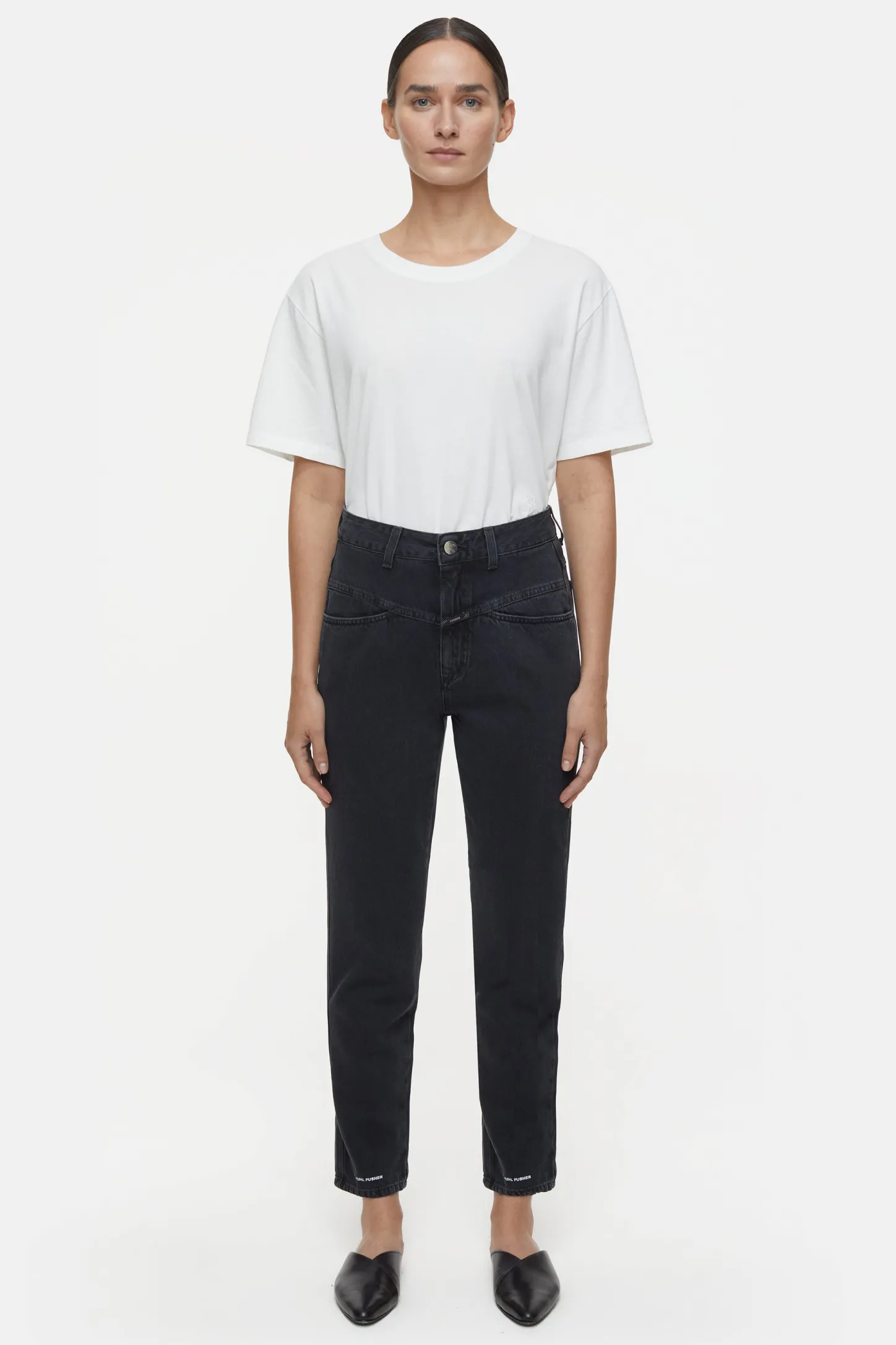 CLOSED Pedaal Duwer>Heritage Jeans - Stijlnaam Pedaalduwer Donker Grijs