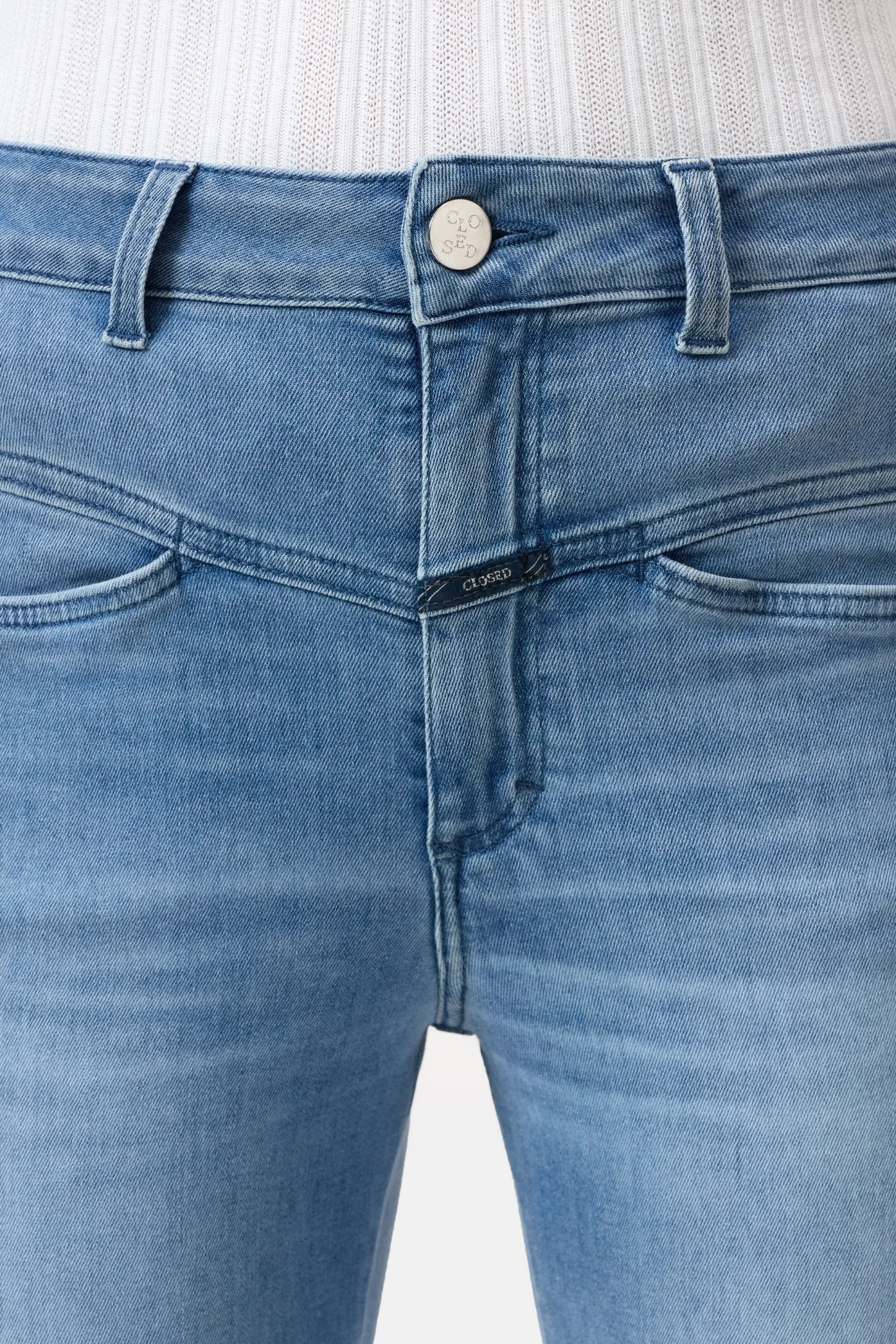 CLOSED X-Pocket-Familie>Heritage Jeans - Stijlnaam Pedaalduwer Midden Blauw