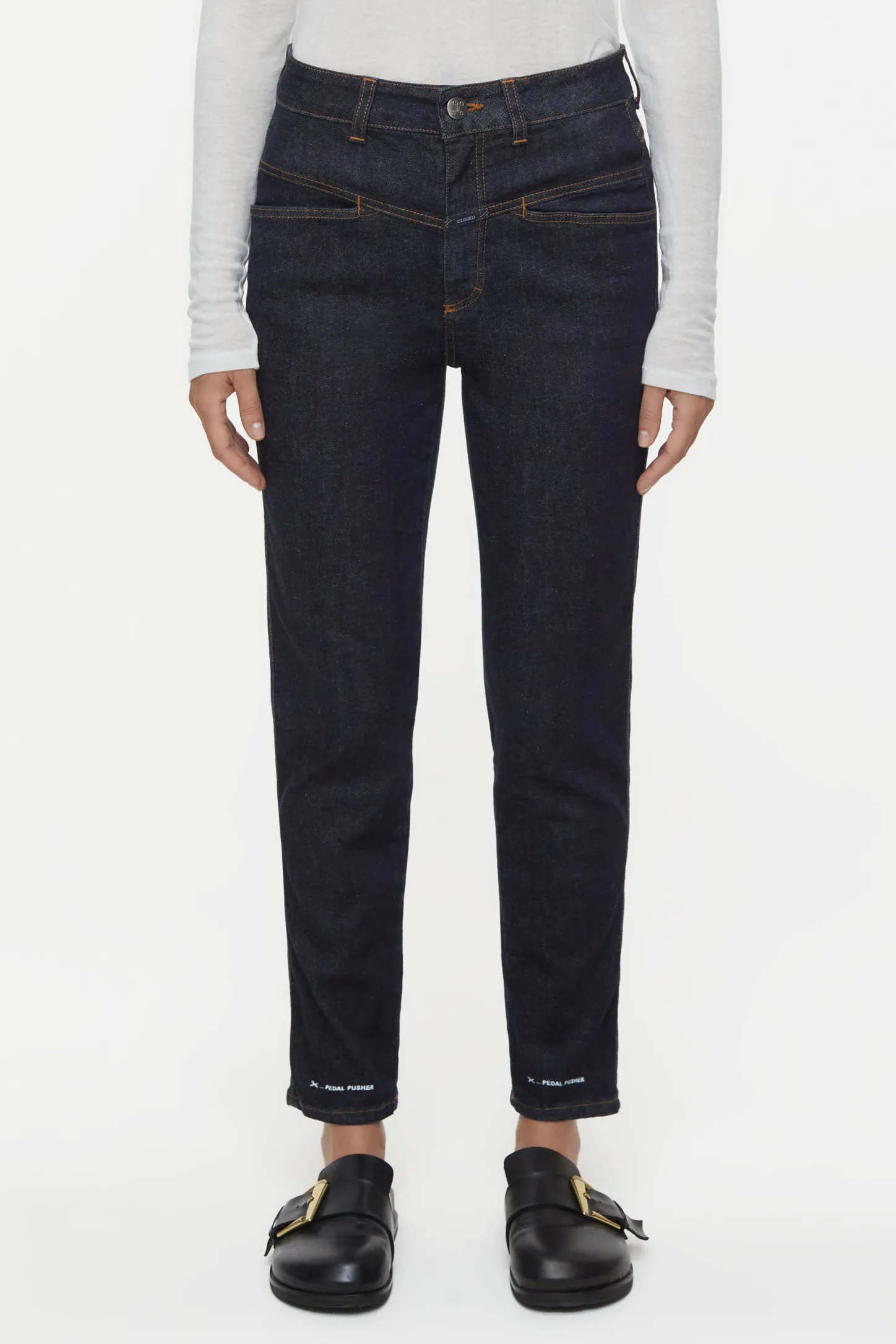 CLOSED Pedaal Duwer>Heritage Jeans - Stijlnaam Pedaalduwer Donkerblauw