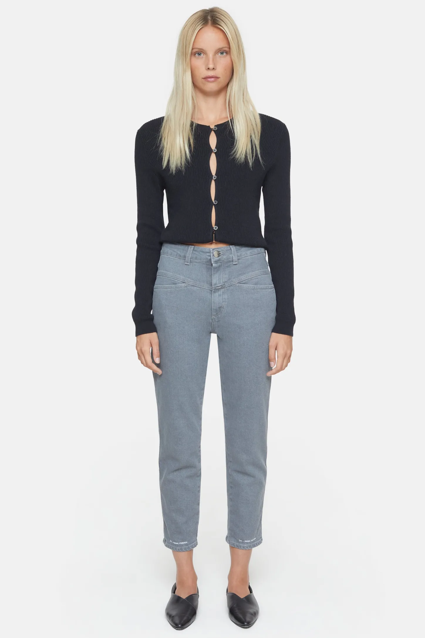 CLOSED X-Pocket-Familie>Heritage Jeans - Stijlnaam Pedaalduwer Midden Grijs