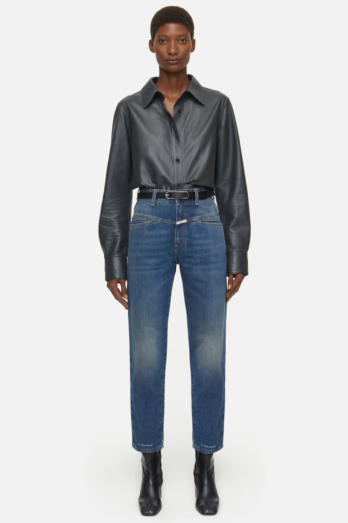 CLOSED Pedaal Duwer>Heritage Jeans - Stijlnaam Pedaalduwer Midden Blauw