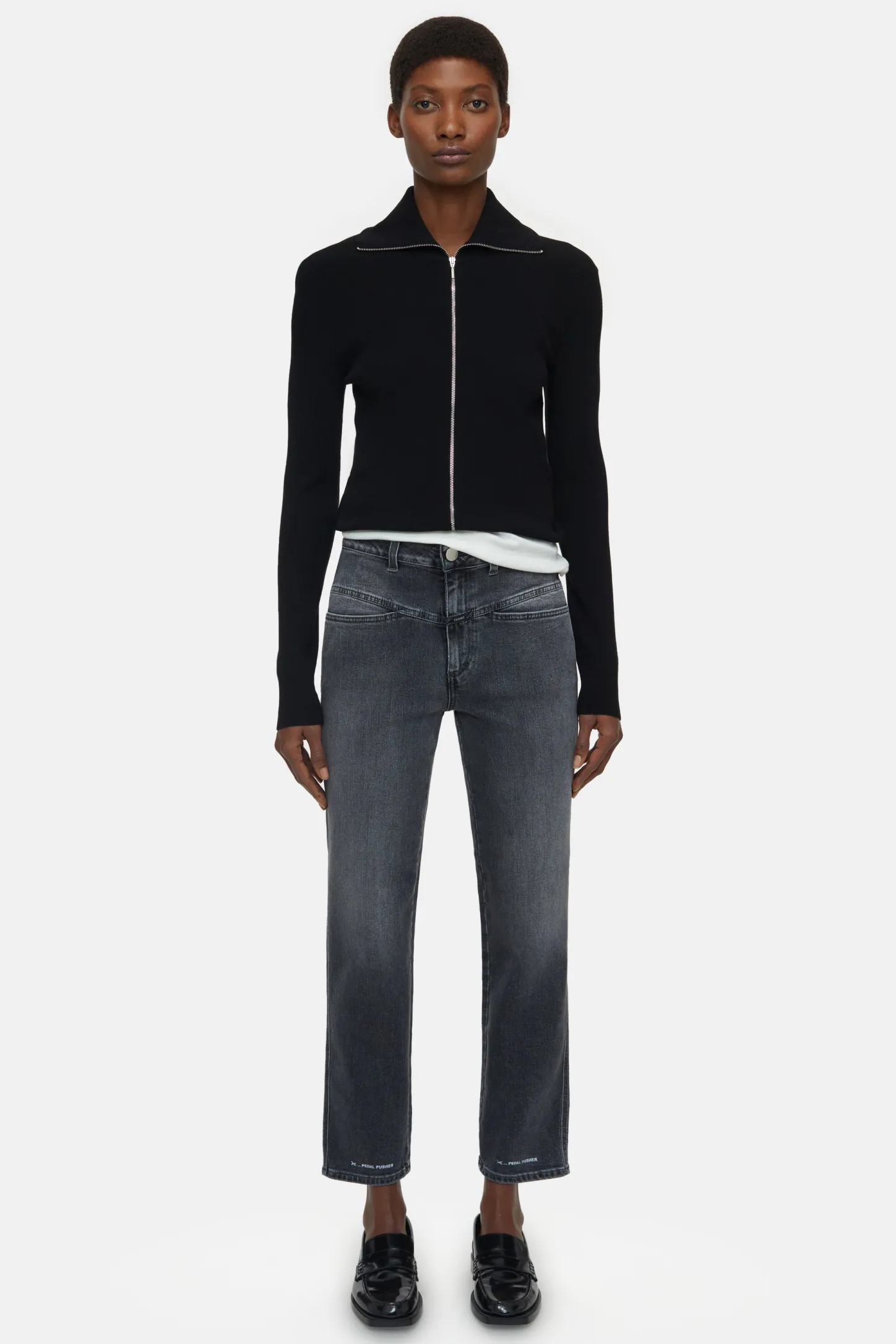 CLOSED Pedaal Duwer>Heritage Jeans - Stijlnaam Pedaalduwer Midden Grijs