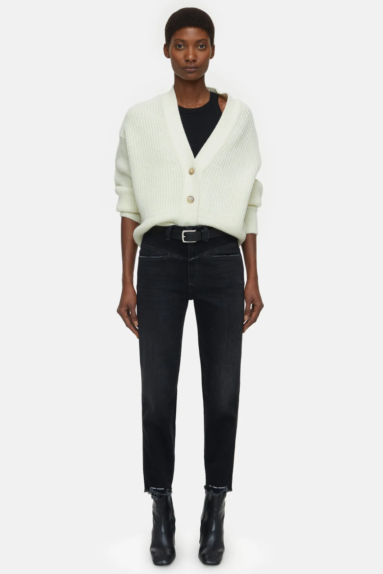 CLOSED Jeans>Heritage Jeans - Stijlnaam Pedaalduwer Donker Grijs