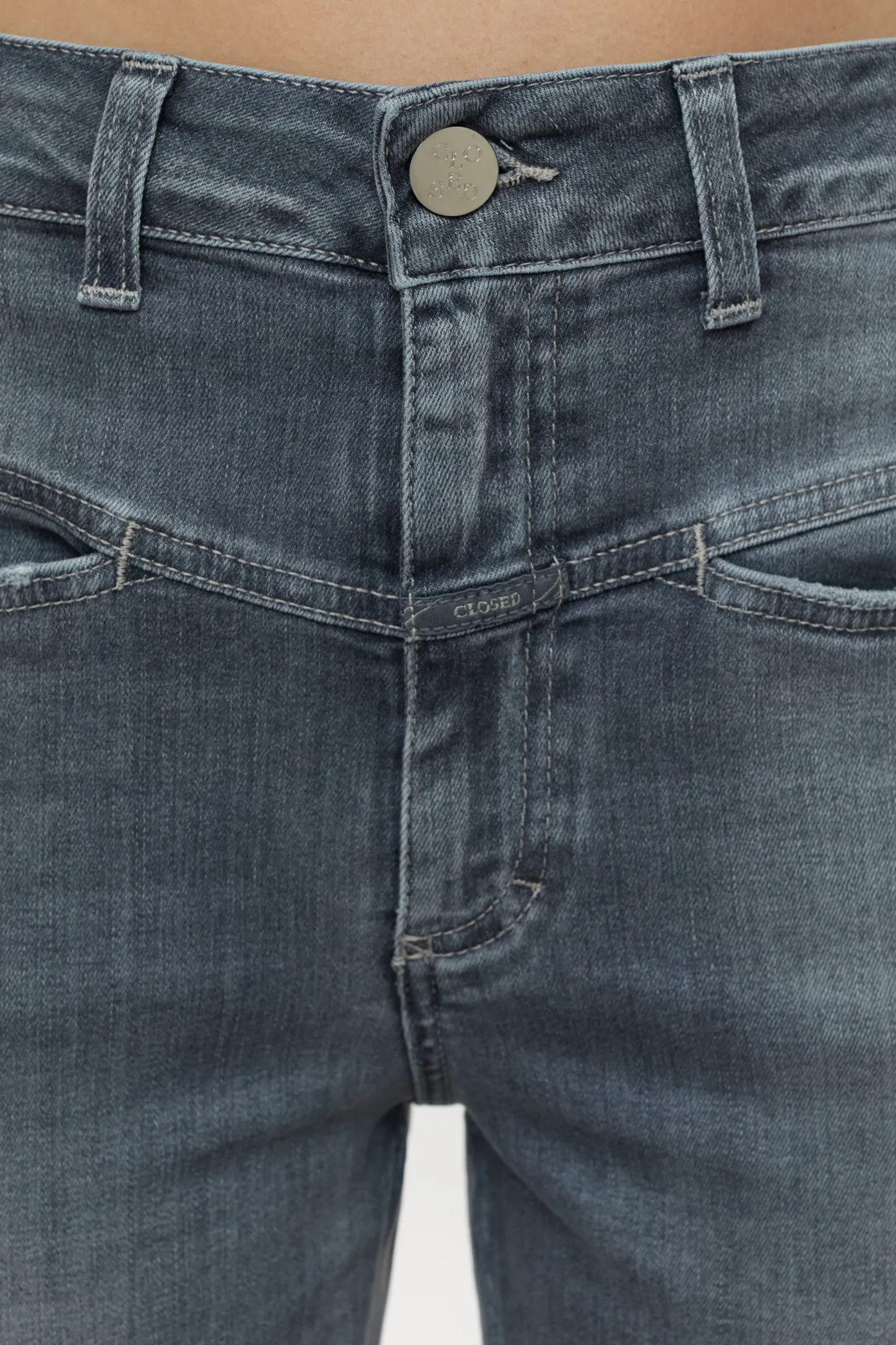 CLOSED X-Pocket-Familie>Heritage Jeans - Stijlnaam Pedaalduwer Midden Grijs
