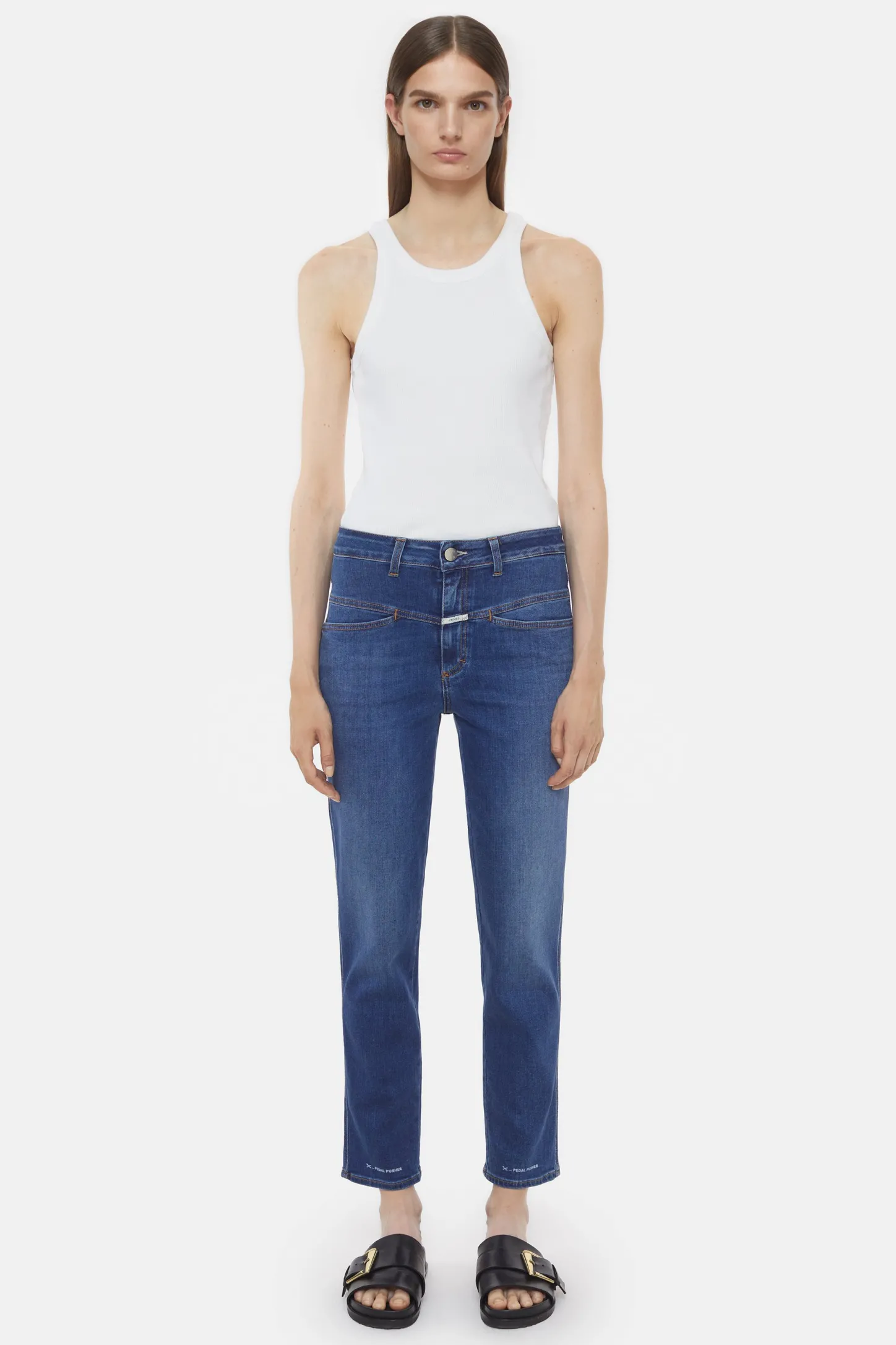 CLOSED Pedaal Duwer>Heritage Jeans - Stijlnaam Pedaalduwer Midden Blauw