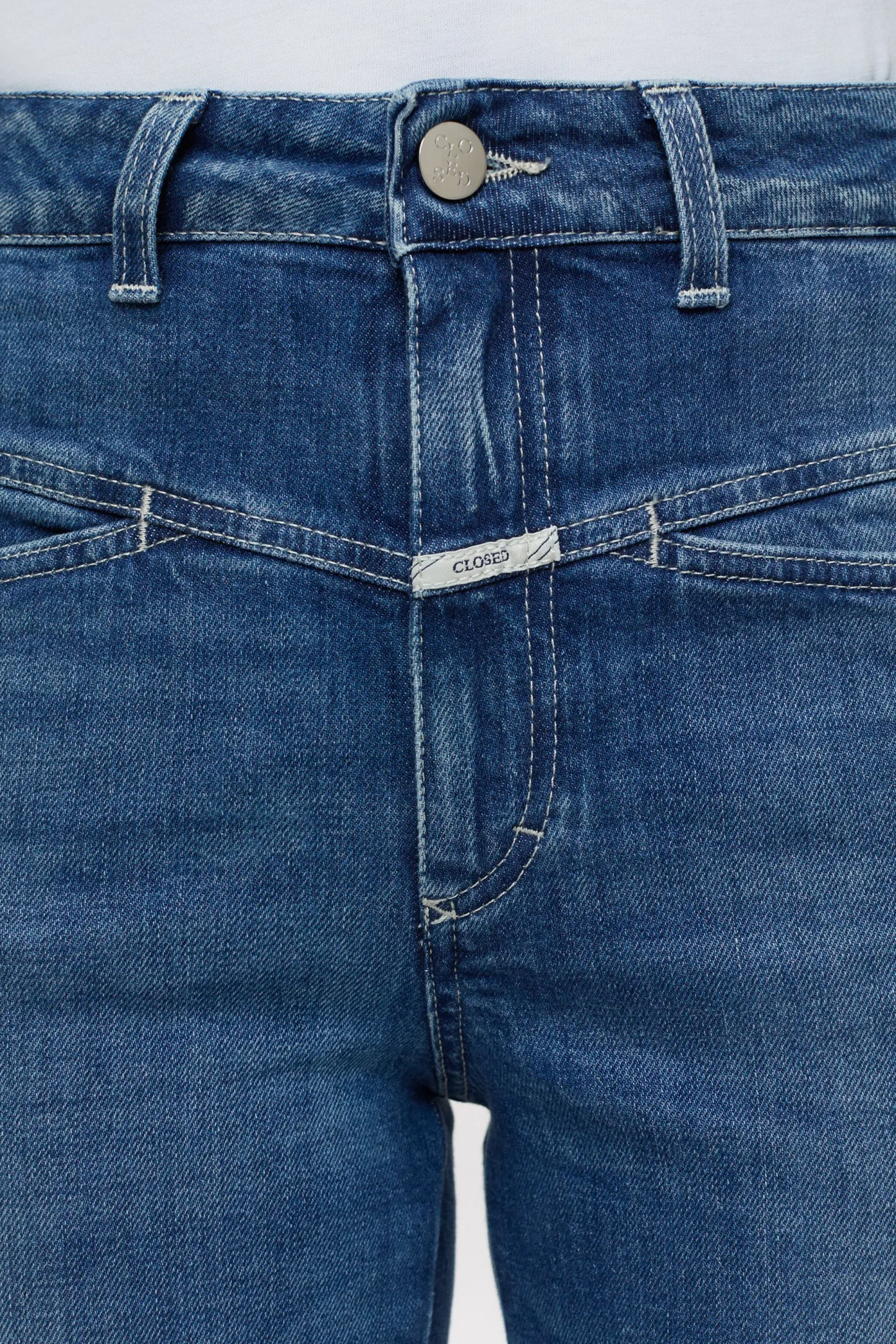 CLOSED Eco-Denim>Heritage Jeans - Stijlnaam Pedaalduwer Midden Blauw