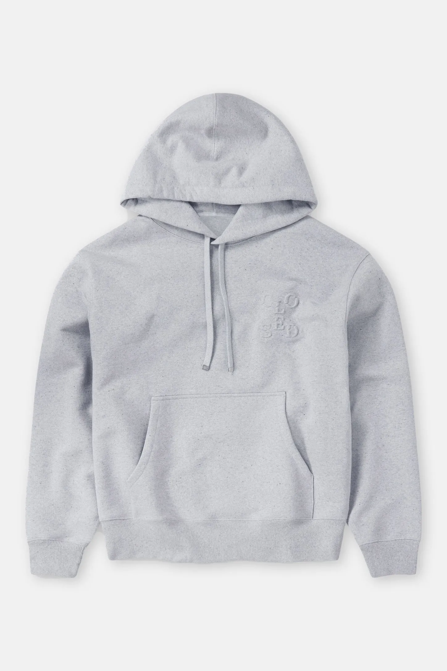 CLOSED Sweatshirts>Hoodie Met Logo Mist Grijs