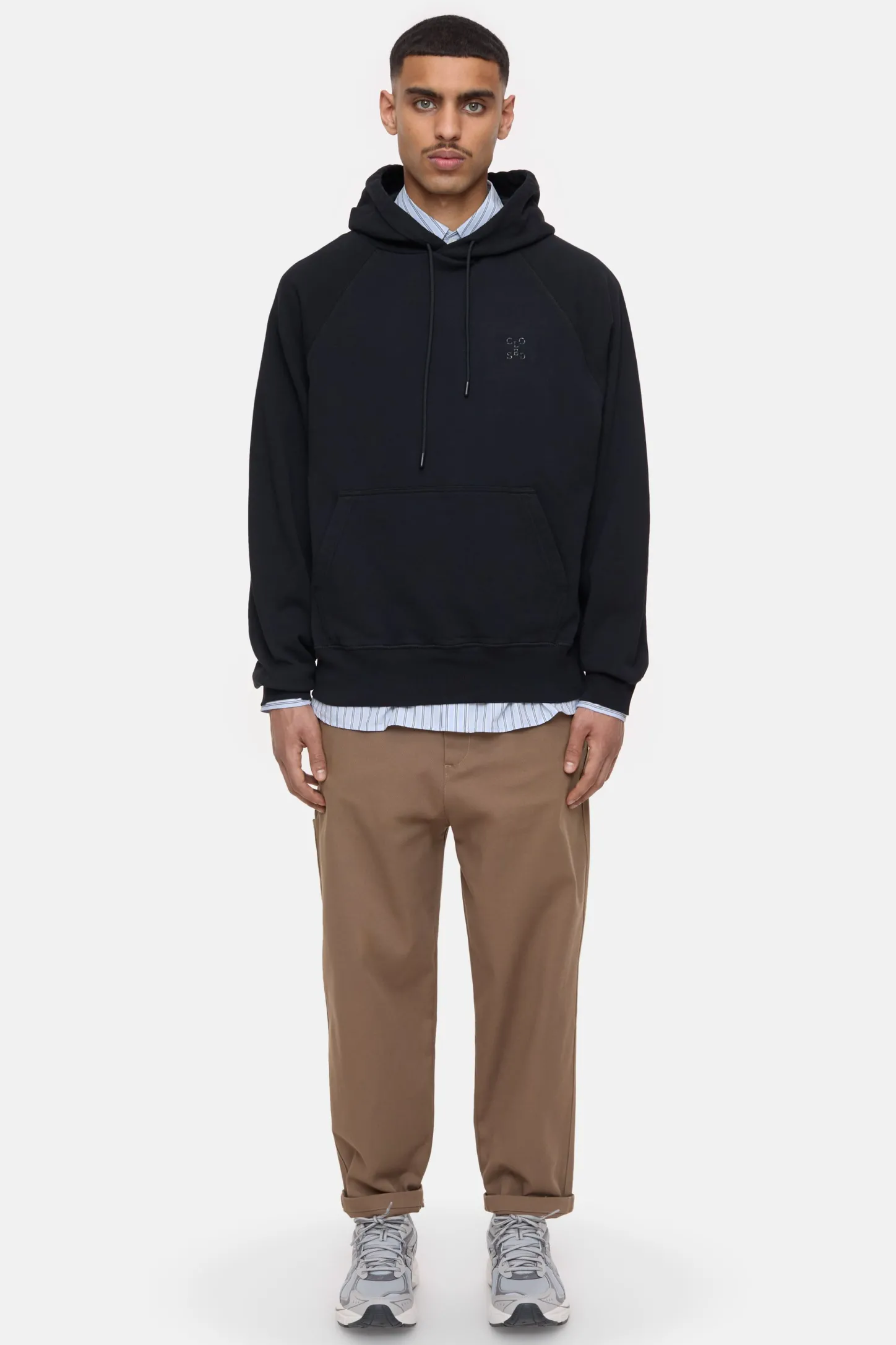 CLOSED Sweatshirts>Hoodie Met Logo Zwart