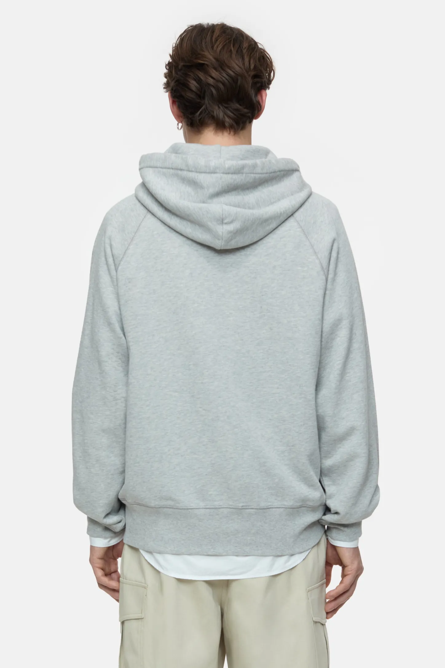 CLOSED Sweatshirts>Hoodie Met Logo Lichtgrijs Gemeleerd