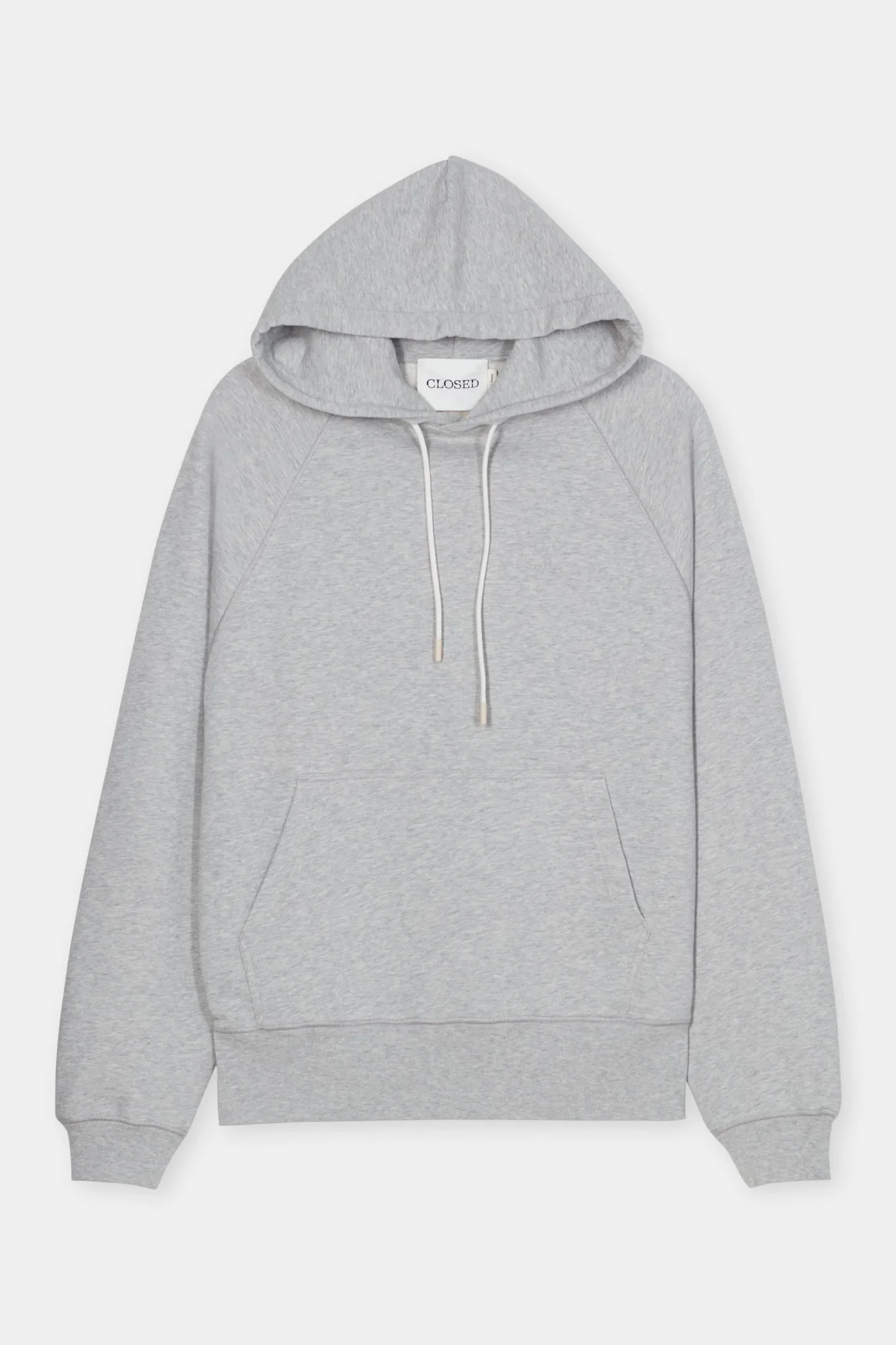 CLOSED Sweatshirts>Hoodie Met Logo Lichtgrijs Gemeleerd