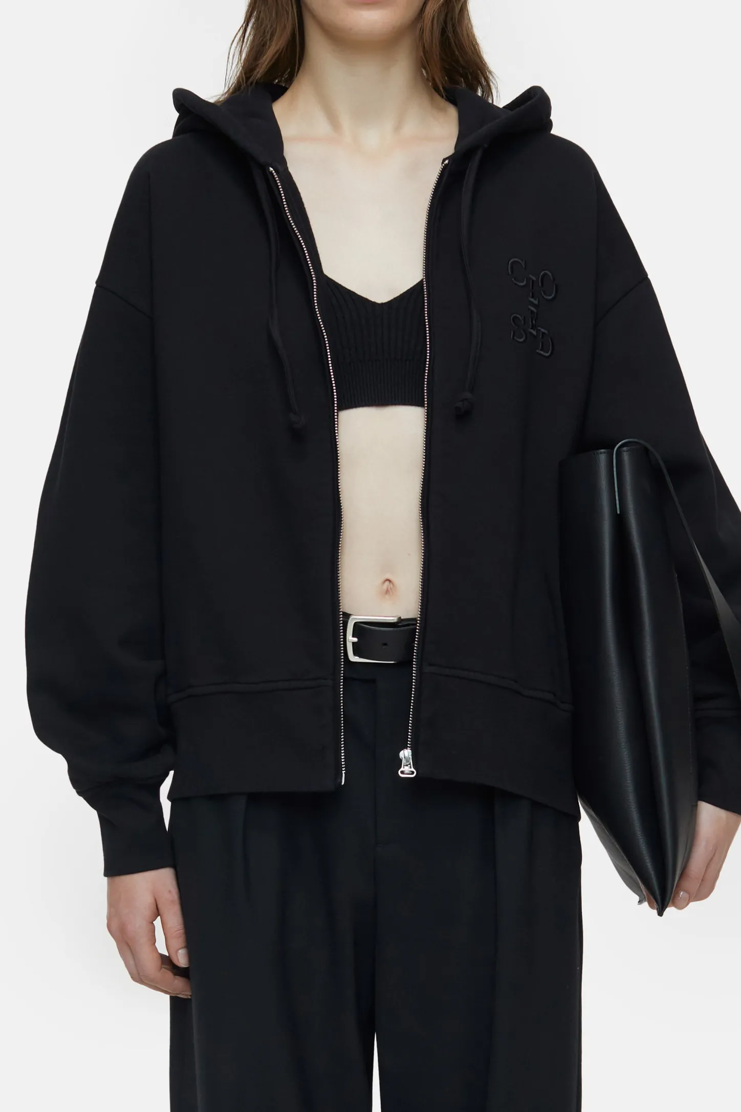 CLOSED Sweatshirts>Hoodie Met Zonlicht Zwart