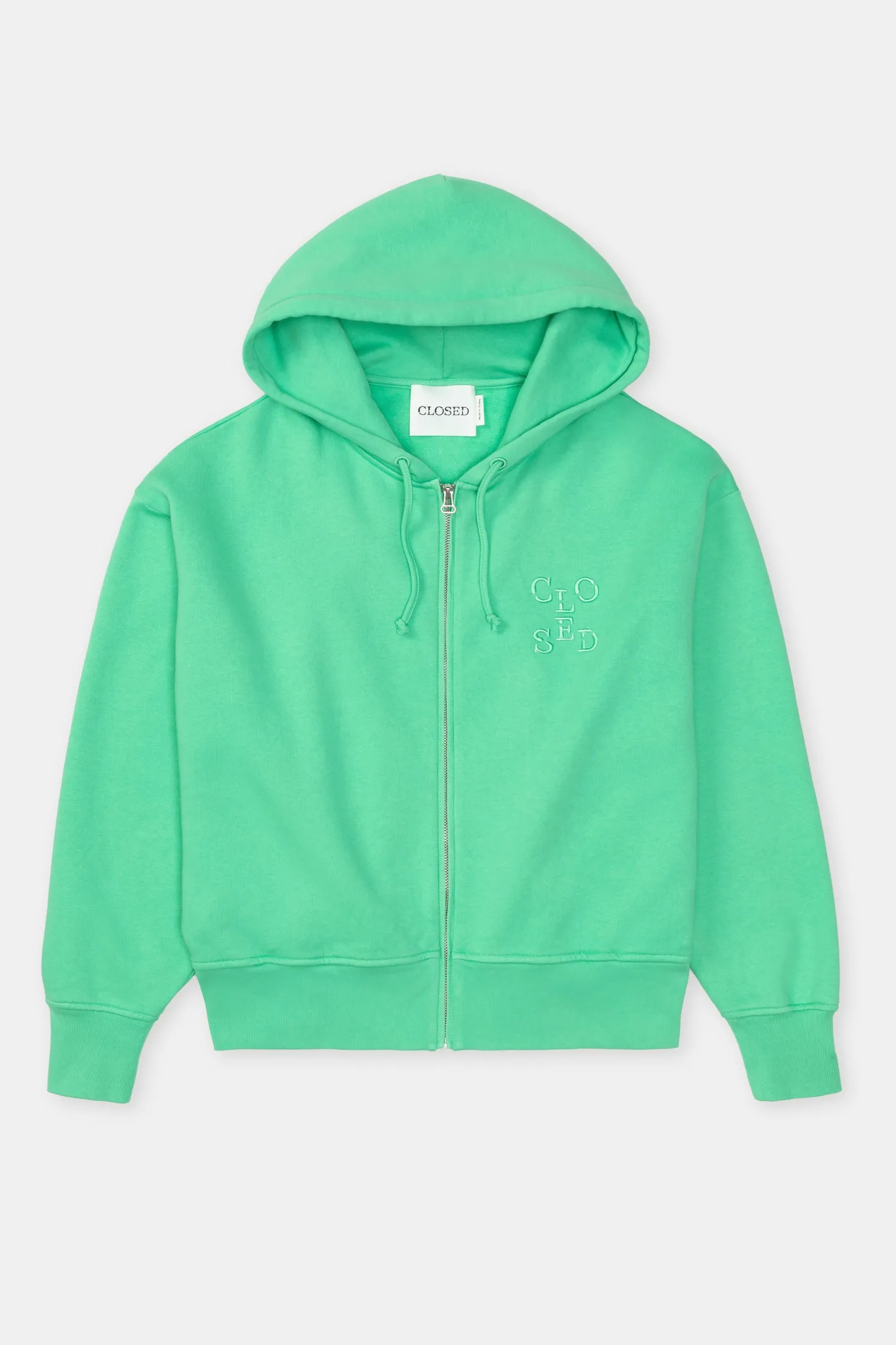 CLOSED Sweatshirts>Hoodie Met Zonlicht Groene Schop