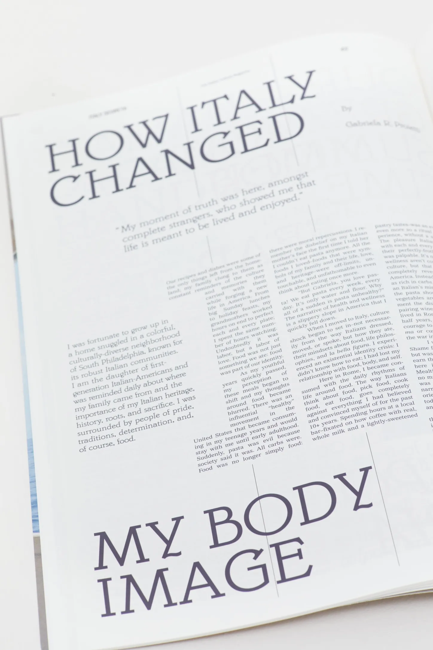 CLOSED Papier>Italie Segreta Magazin Millinski Geel
