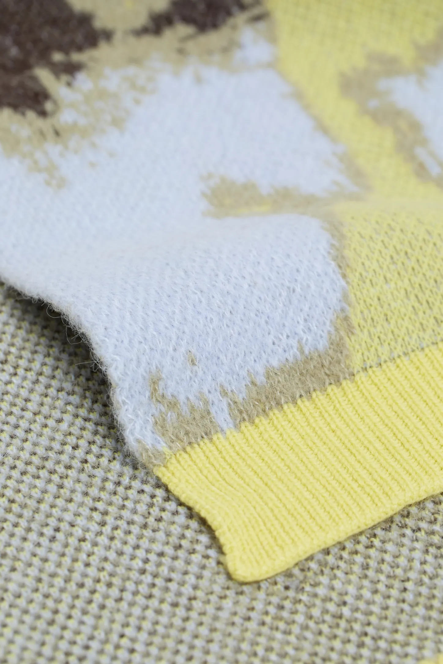 CLOSED Sjaals En Mutsen>Jacquard-Sjaal Primair Geel