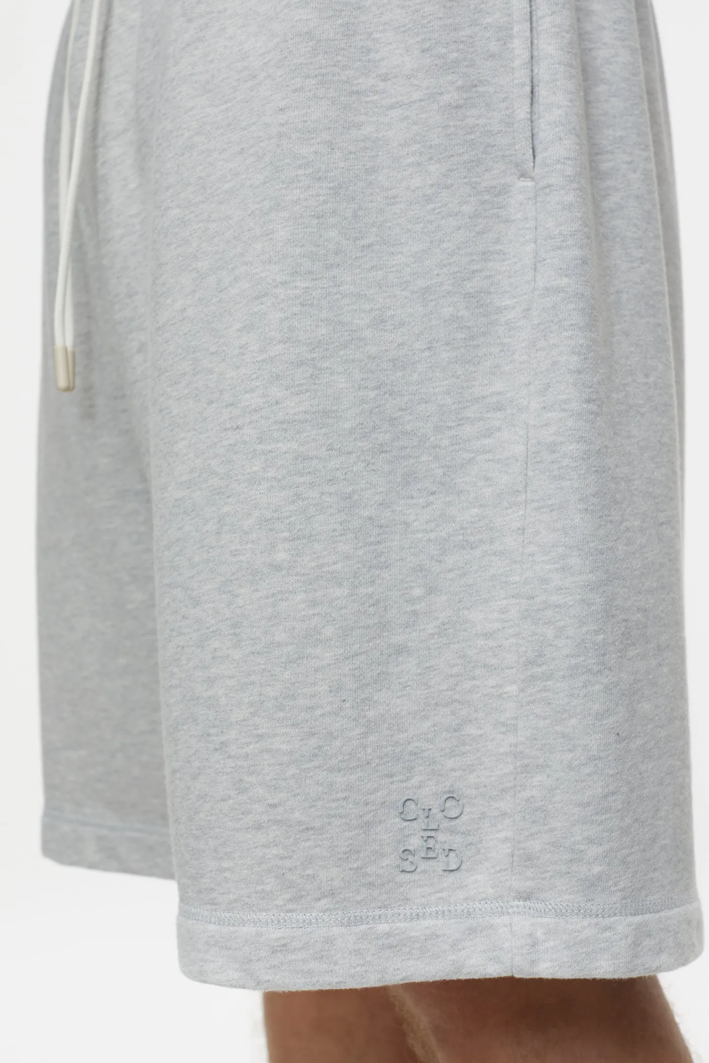 CLOSED Korte Broek>Jerseyshort Lichtgrijs Gemeleerd