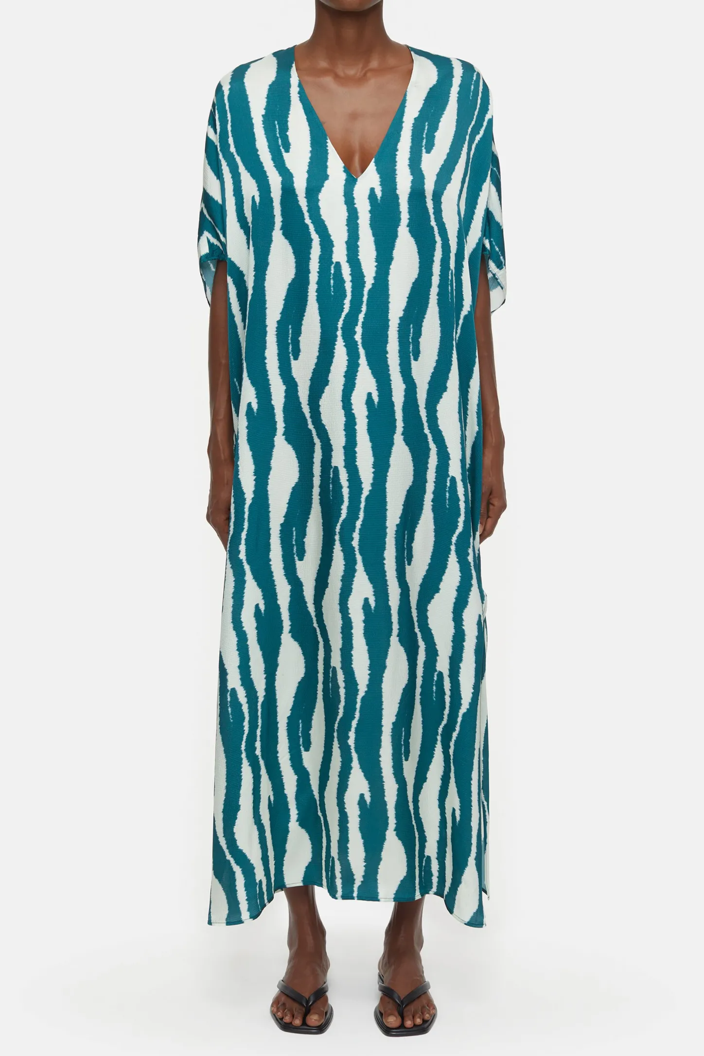CLOSED Jurken>Kaftan Met Print Middernacht Meer