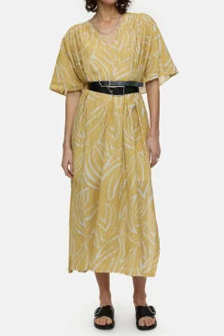 CLOSED Jurken>Kaftan-Jurk Calamatta Geel
