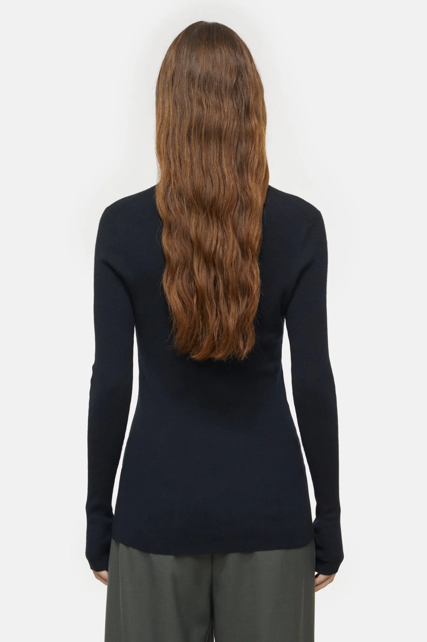 CLOSED T-Shirts>Kasjmiermix Met Lange Mouwen Zwart