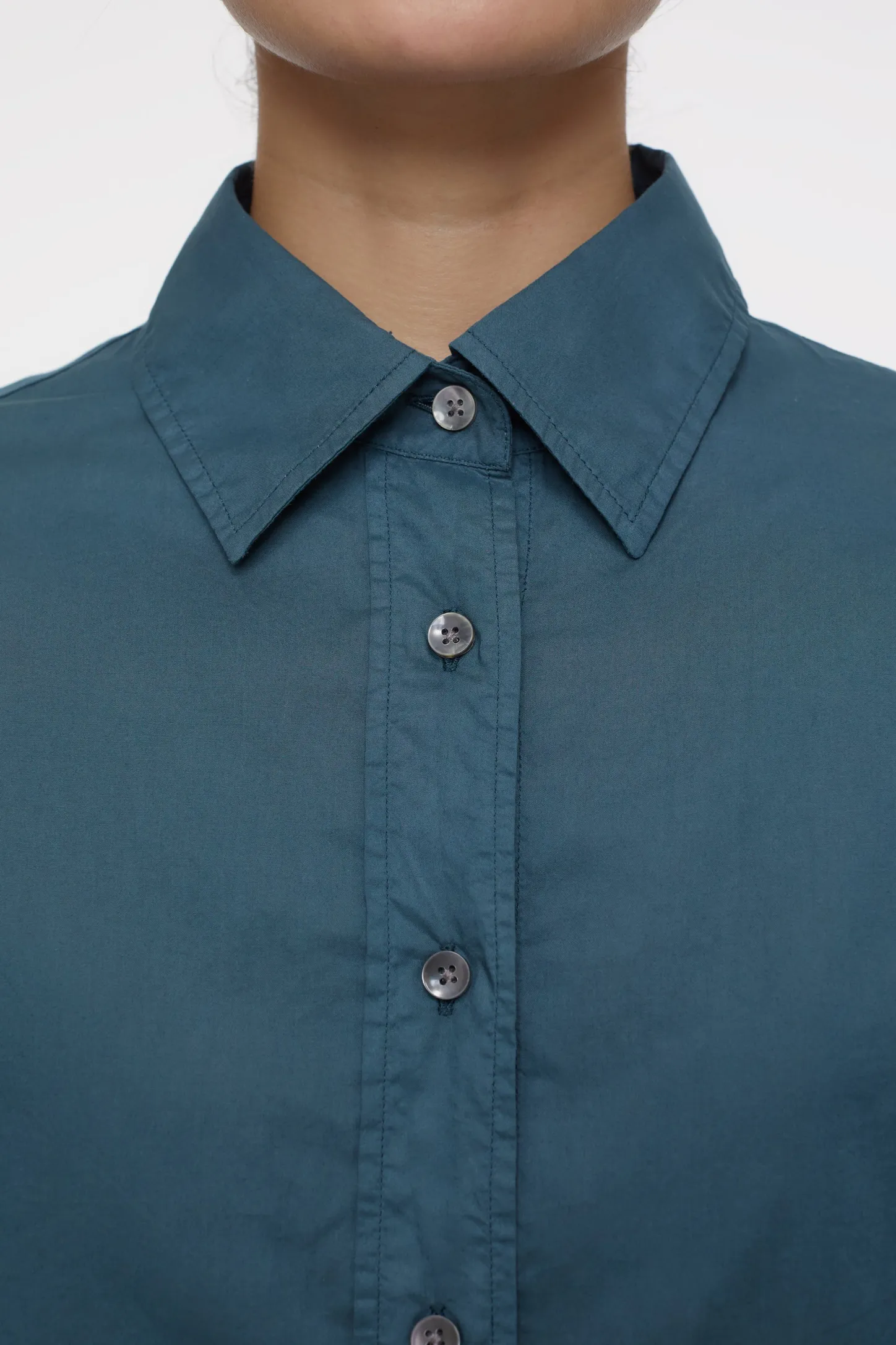CLOSED Overhemden En Blouses>Katoenen Blouse Middernacht Meer