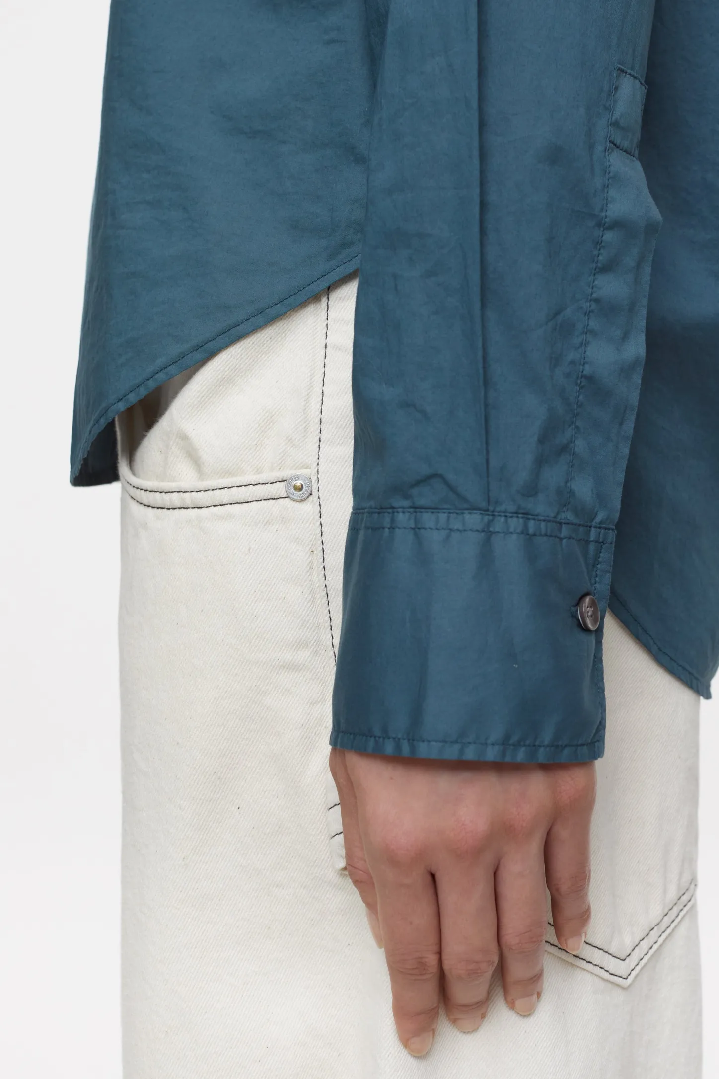CLOSED Overhemden En Blouses>Katoenen Blouse Middernacht Meer