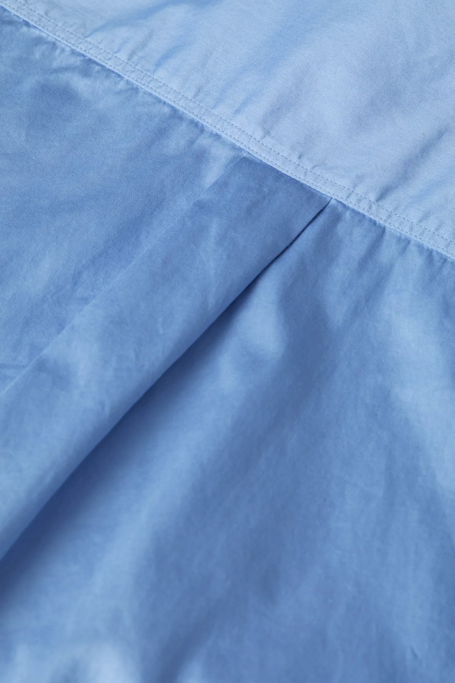 CLOSED Overhemden En Blouses>Katoenen Satijnen Blouse Blauwe Horizon