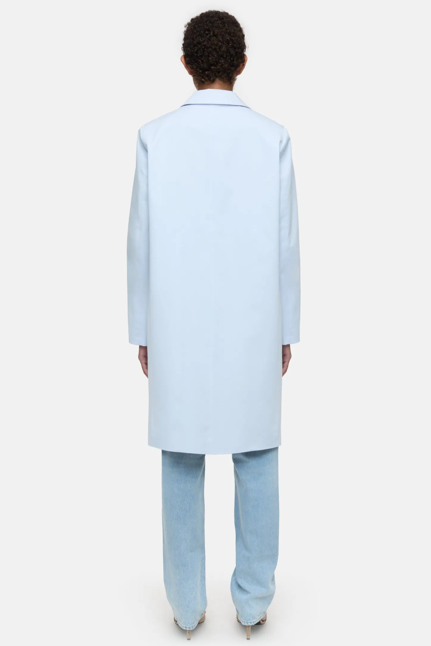 CLOSED Jassen En Jassen>Katoenen Twill Jas Zacht Blauw