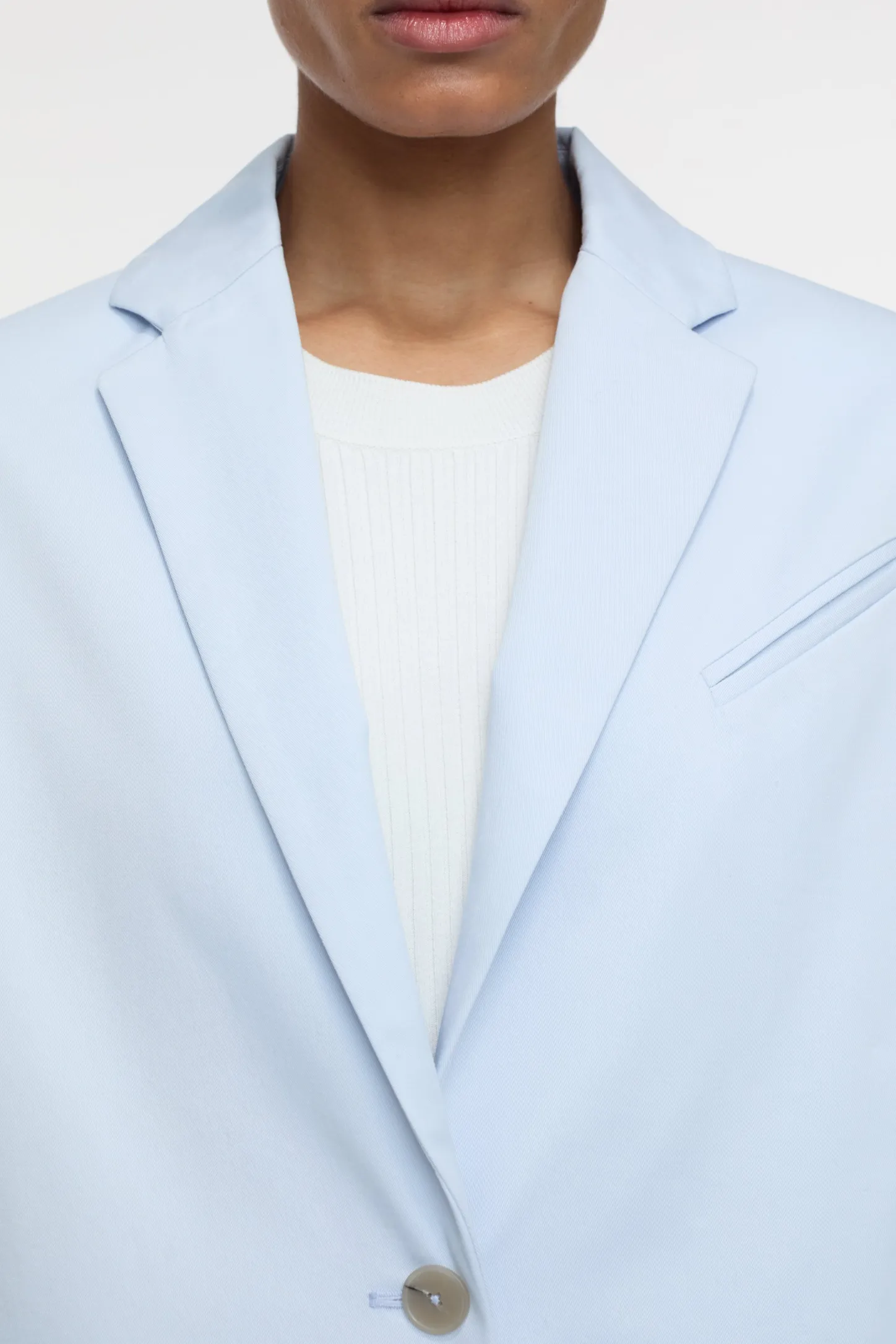 CLOSED Jassen En Jassen>Katoenen Twill Jas Zacht Blauw